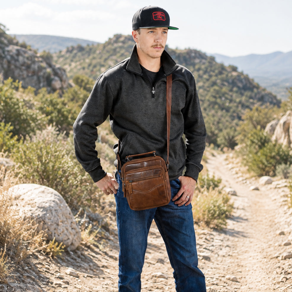 Concealed Carry Logan Unisex Crossbody Bag - Men Gun Bag with Clip Storage - Conceal Carry Logan Unisex Bag - CCW Universal Logan Unisex Bag - Concealed Carry Purse - most popular crossbody bag - crossbody handgun bag - crossbody bags for everyday use - Lady Conceal - Unique Hide Purse - Locking YKK Purse - Fanny Pack for Gun and Pistol - Easy CCW - Fast Draw Bag - Secure Gun