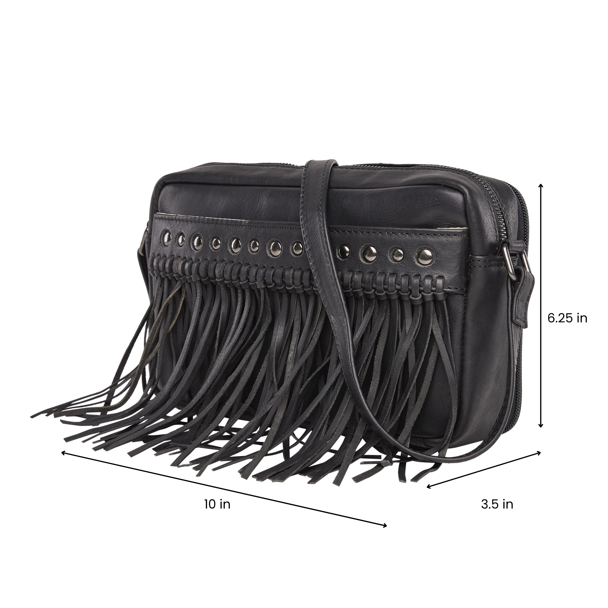 Concealed Carry Maggie Fringe Crossbody for Women - Soft Leather conceal and carry bag - Tactical womans purse for pistol - Concealed Carry Purse - most popular crossbody bag - black modern style crossbody bag - crossbody handgun bag - crossbody bags for everyday use - Lady Conceal - Unique Hide Purse - Locking YKK Purse - Fanny Pack for Gun and Pistol - Easy CCW - Fast Draw Bag - Secure Gun Bag