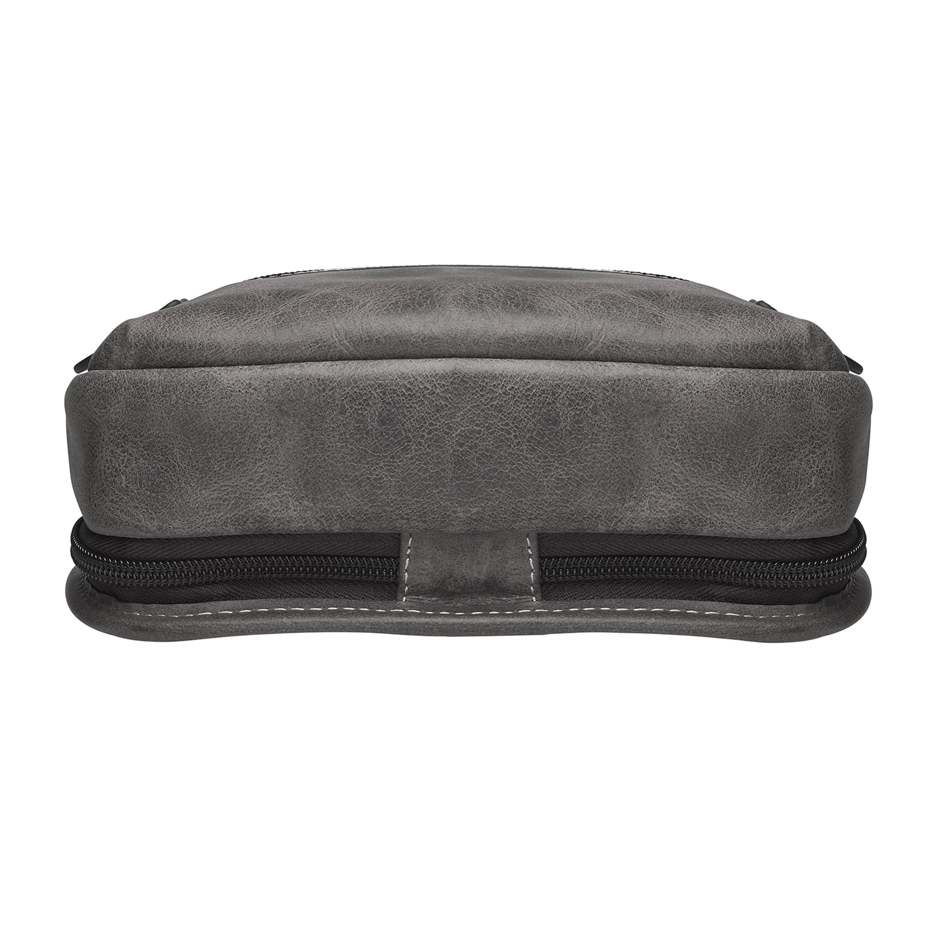 Concealed Carry Distressed Buffalo Sling Backpack by GTM Original
