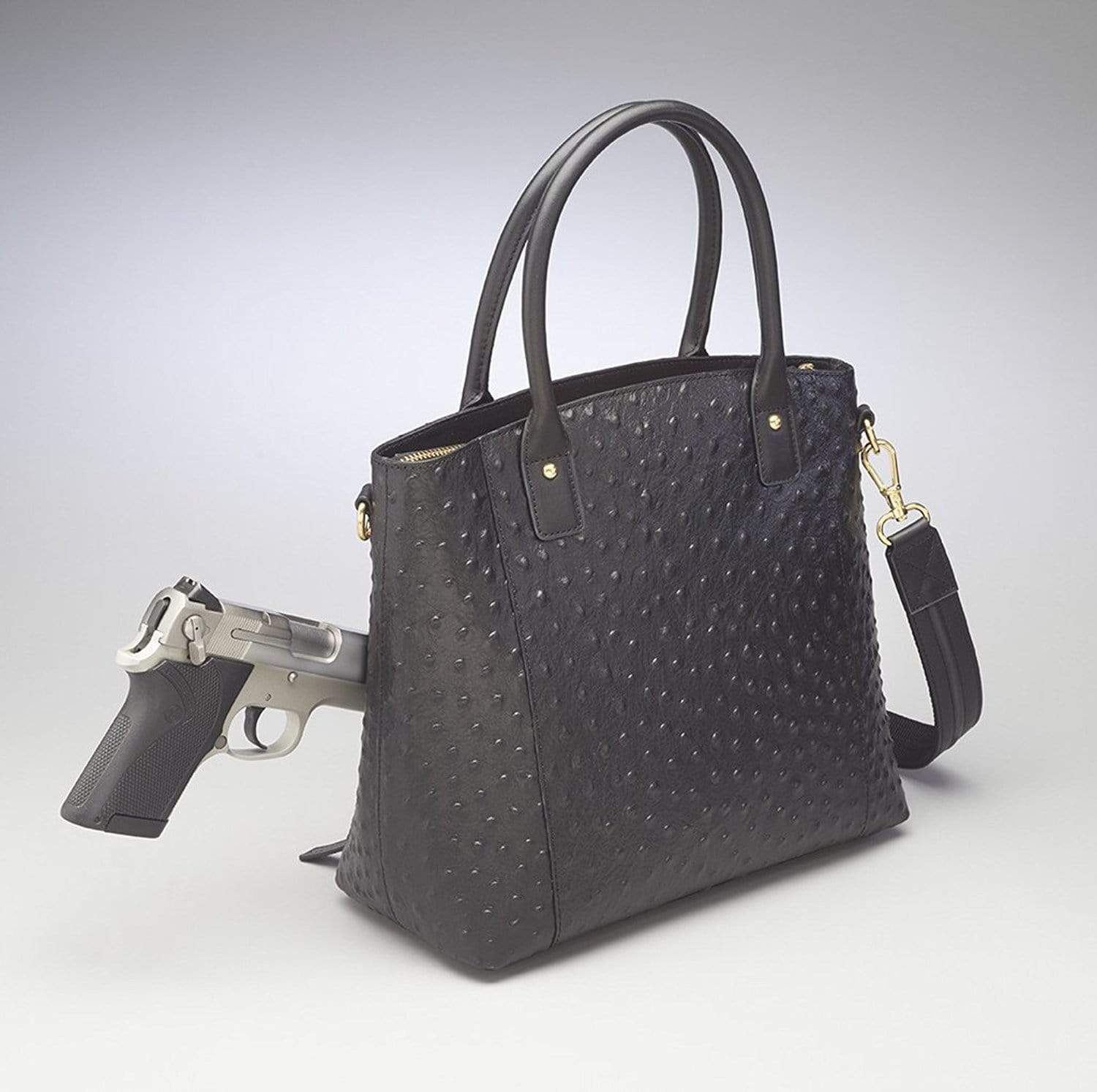 Gun Tote'n Mamas Concealed Carry Purse Ostrich Town Tote by GTM Original