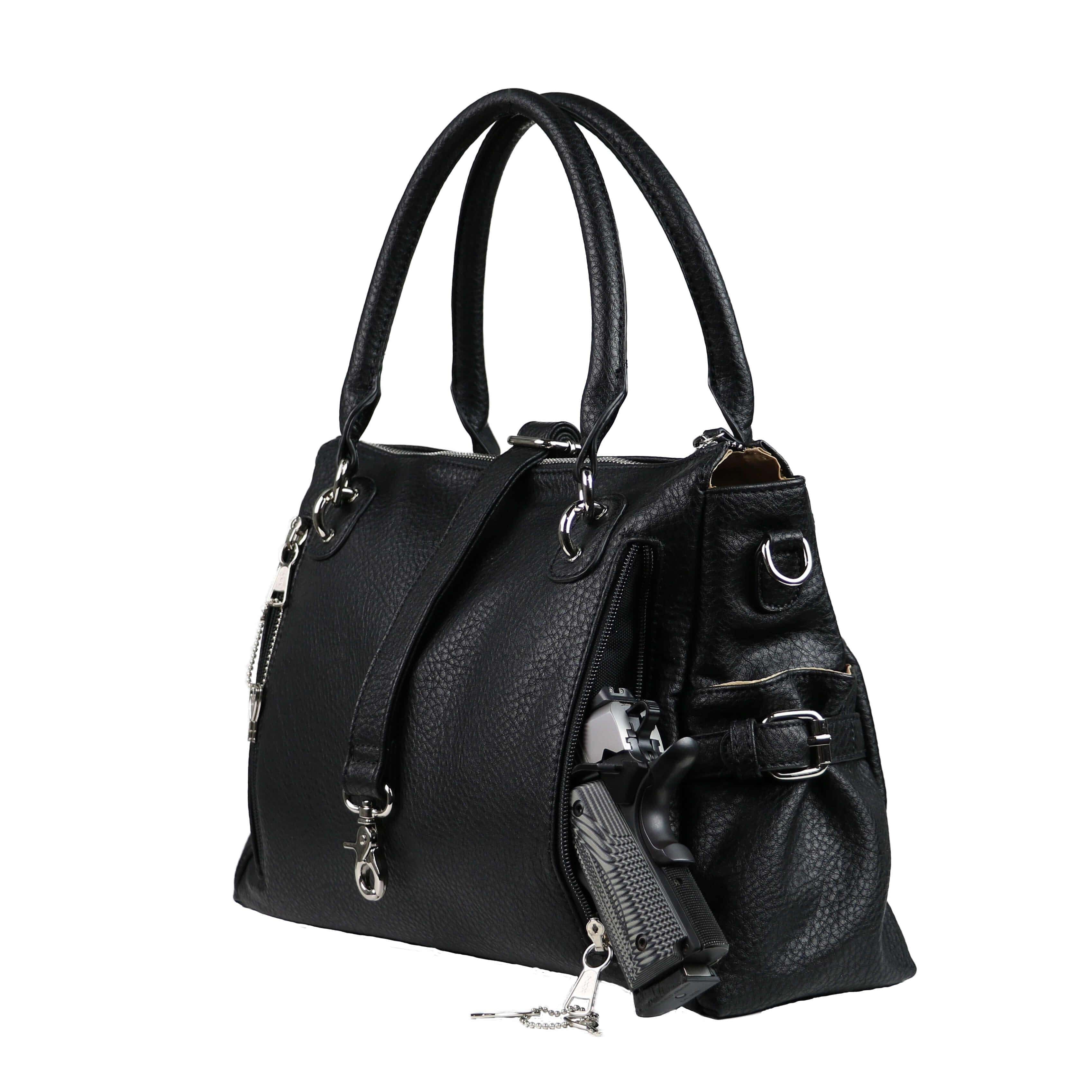 Concealed Carry Jessica Satchel - Lady Conceal - Concealed Carry Purse - Lady Conceal Concealed Carry Jessica Satchel - Lady Conceal - Concealed Carry Purse - Lady Conceal - Designer Purse for Gun Owners - CCW stylish Bag - Locking Gun Bag