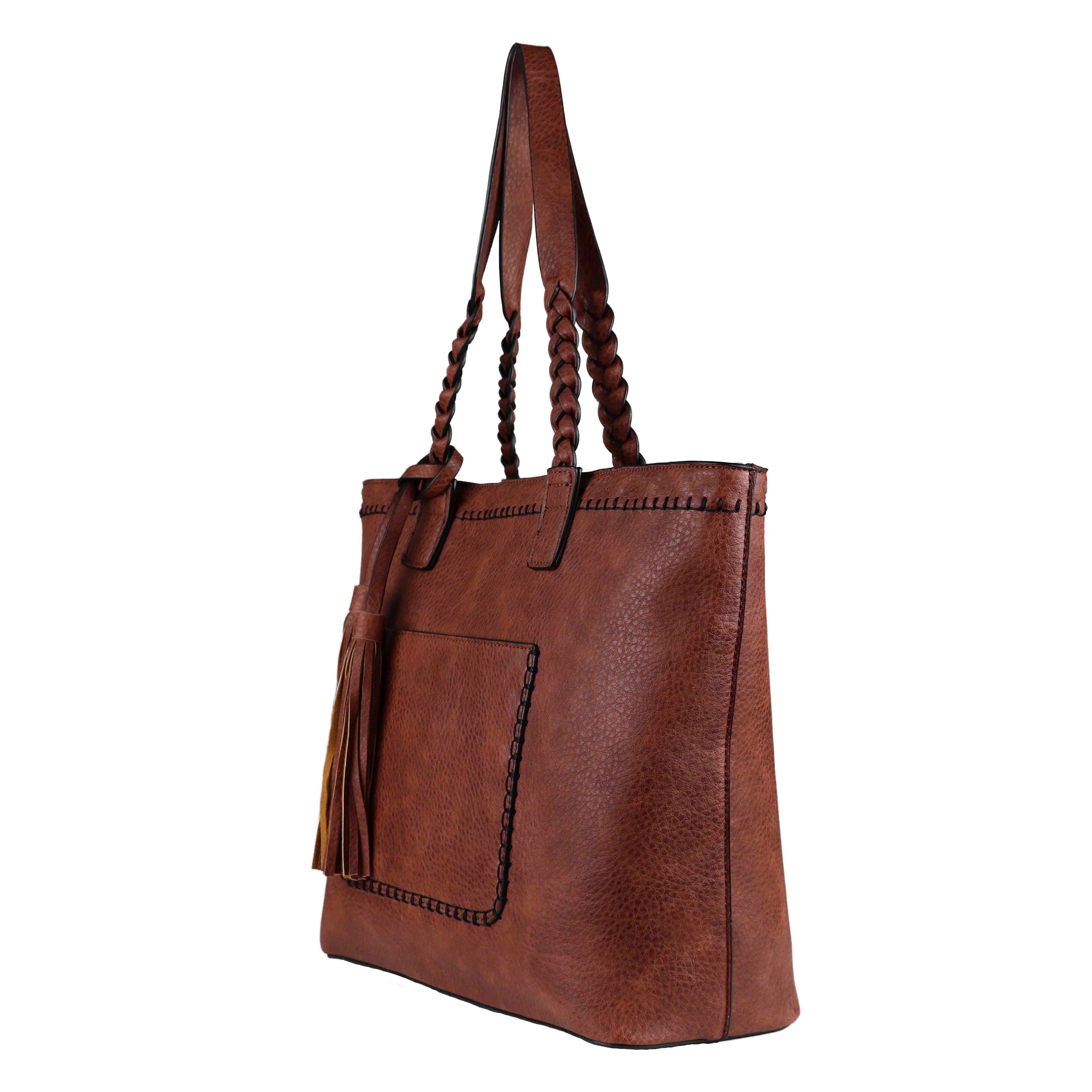 Concealed Carry Cora Tote by Lady Conceal - Locking Designer Conceal Carry Handbag for women - Locking Conceal and Carry Handbag with Universal Holster for Handguns - Unique Handbag Gun and Pistol Bag - crossbody Handbag for concealed gun carry - concealed carry Handbag gun purse with locking zipper