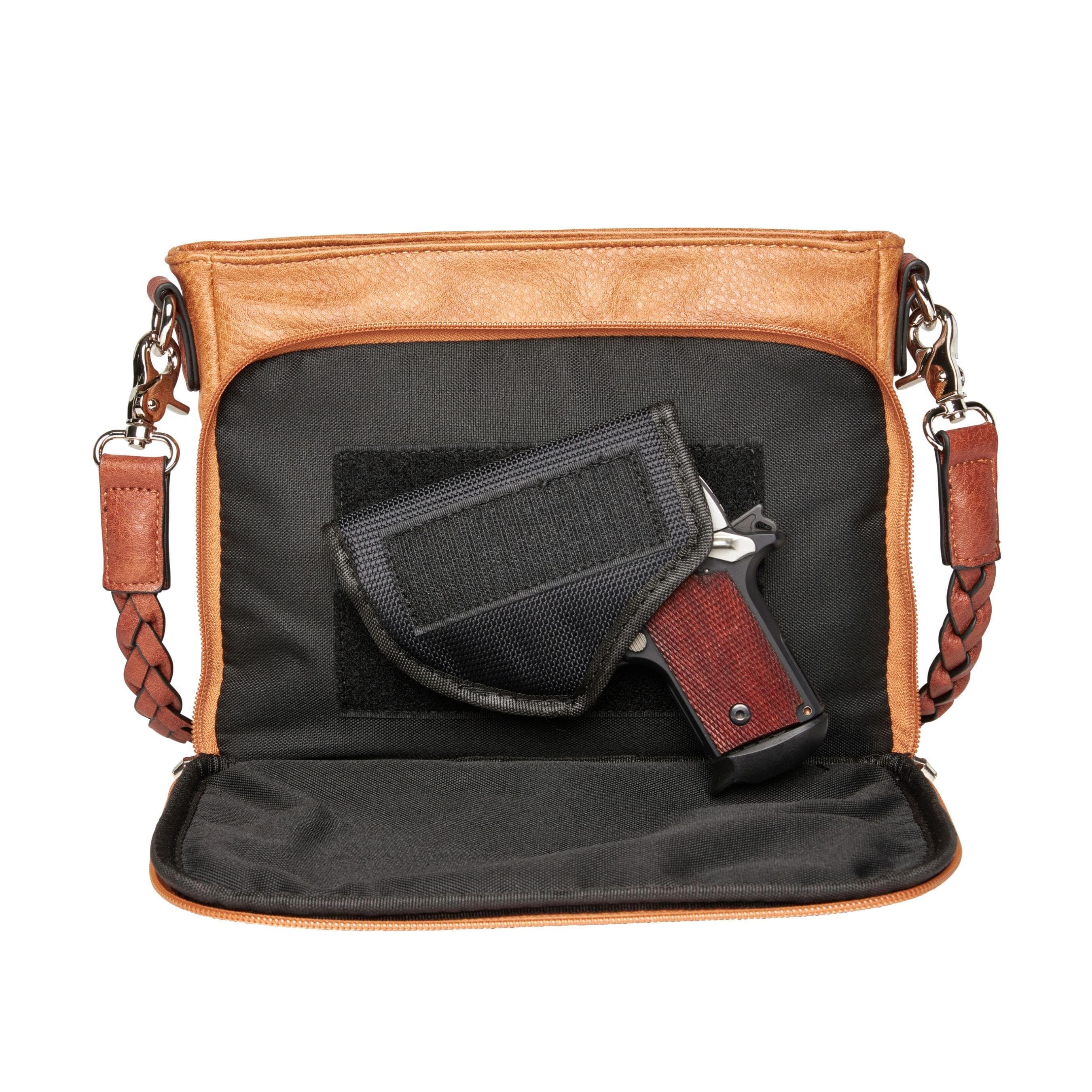 Concealed Carry Skylar Crossbody - Lady Conceal - Concealed Carry Purse - black crossbody purse designer - black owned purse designers - crossbody bag for concealed gun carry - concealed carry gun bags - concealed carry crossbody bag - concealed carry purse crossbody - Gift for gun owners - Women Gun Bag - most popular crossbody bag - crossbody handgun bag - crossbody bags for everyday use