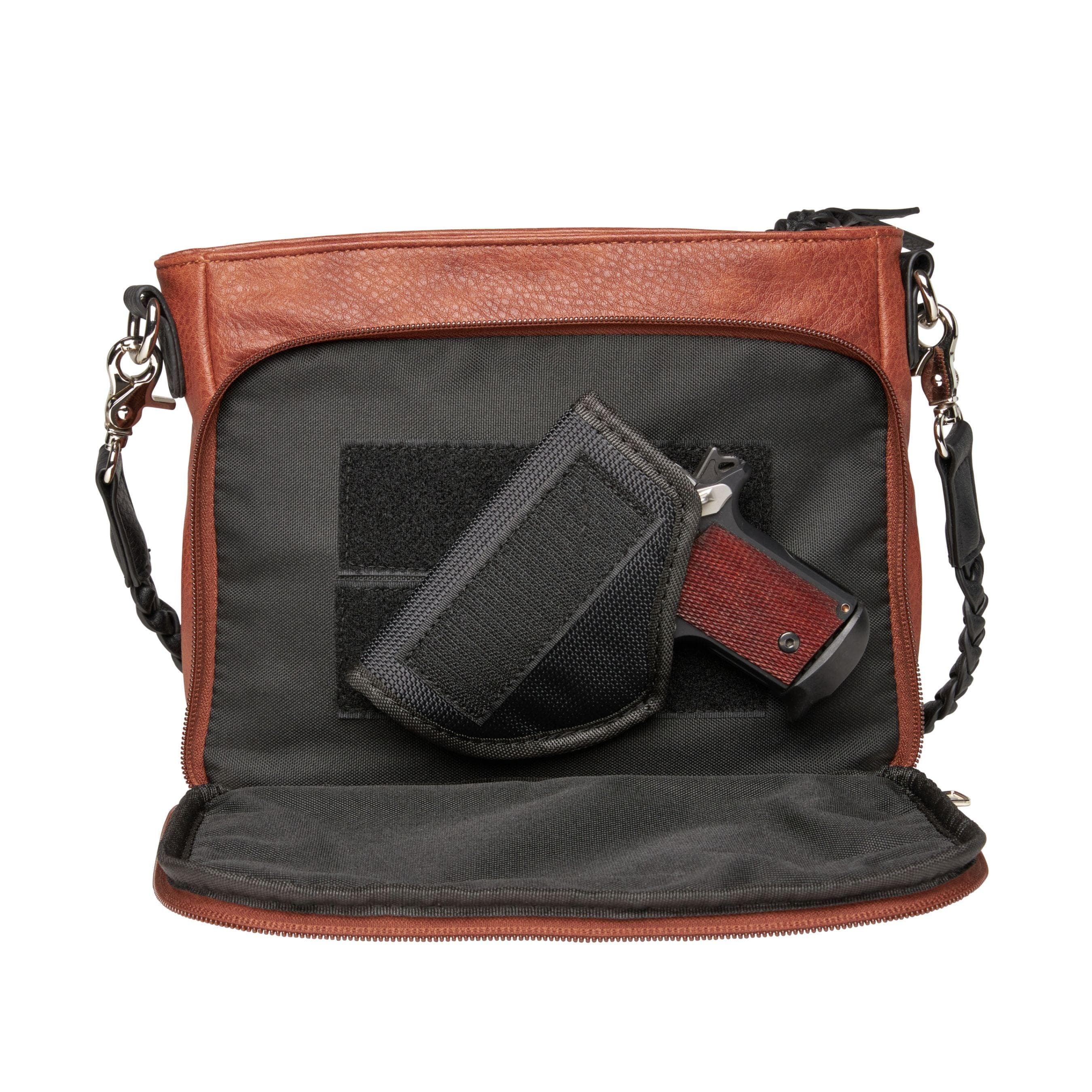Concealed Carry Skylar Crossbody - Lady Conceal - Concealed Carry Purse - black crossbody purse designer - black owned purse designers - crossbody bag for concealed gun carry - concealed carry gun bags - concealed carry crossbody bag - concealed carry purse crossbody - Gift for gun owners - Women Gun Bag - most popular crossbody bag - crossbody handgun bag - crossbody bags for everyday use