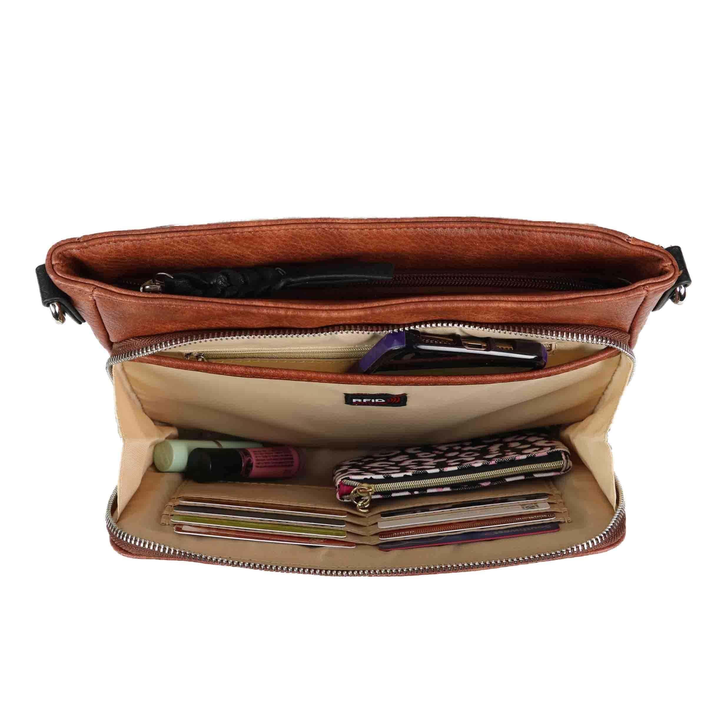 Concealed Carry Skylar Crossbody - Lady Conceal - Concealed Carry Purse - black crossbody purse designer - black owned purse designers - crossbody bag for concealed gun carry - concealed carry gun bags - concealed carry crossbody bag - concealed carry purse crossbody - Gift for gun owners - Women Gun Bag - most popular crossbody bag - crossbody handgun bag - crossbody bags for everyday use