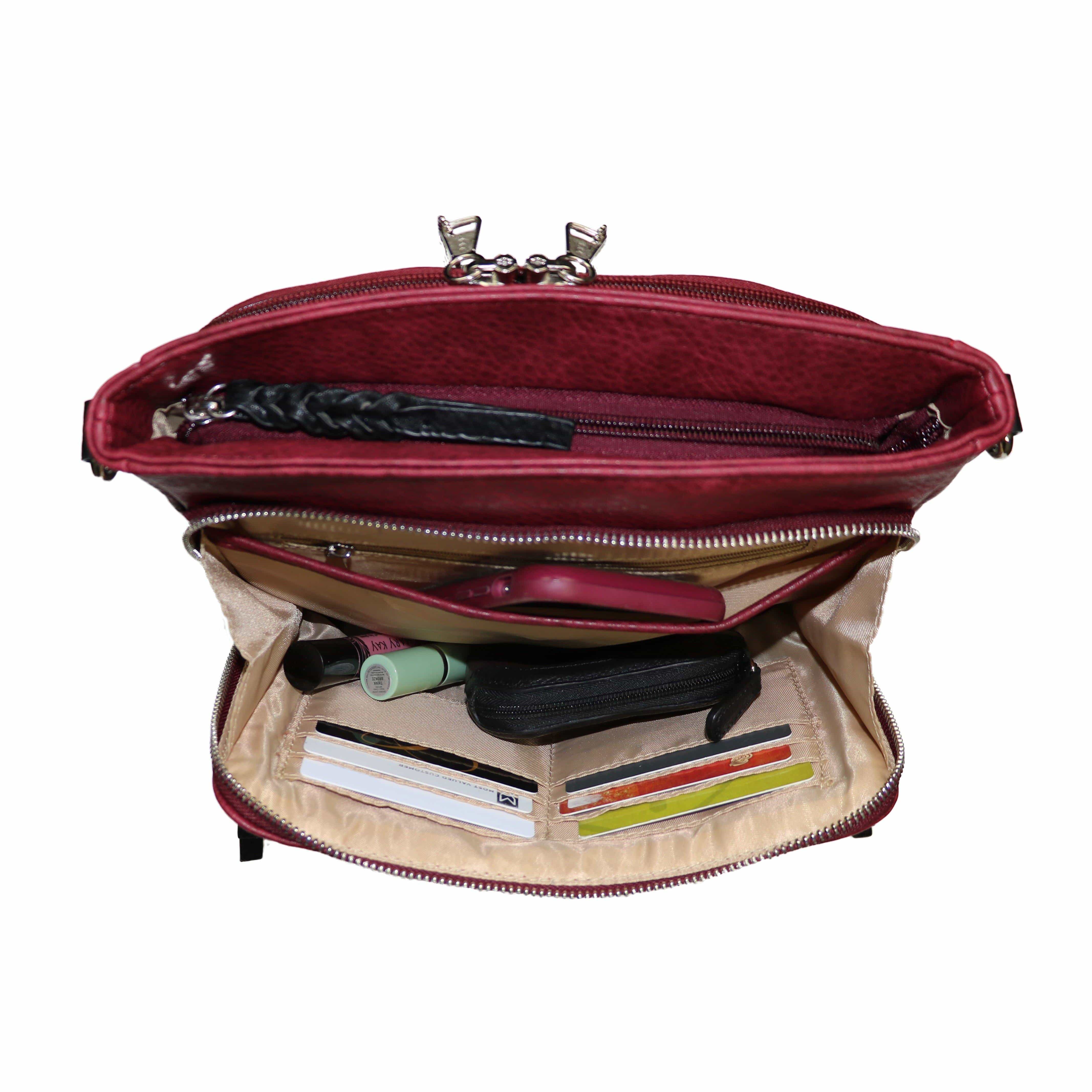 Concealed Carry Skylar Crossbody - Lady Conceal - Concealed Carry Purse - black crossbody purse designer - black owned purse designers - crossbody bag for concealed gun carry - concealed carry gun bags - concealed carry crossbody bag - concealed carry purse crossbody - Gift for gun owners - Women Gun Bag - most popular crossbody bag - crossbody handgun bag - crossbody bags for everyday use