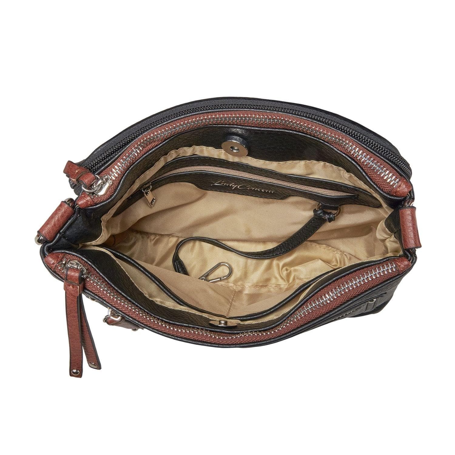 Concealed Carry Hailey Crossbody - Lady Conceal - soft leather shoulder bags for women's - crossbody bags for everyday use - most popular crossbody bag - crossbody bags for guns - crossbody handgun bag - Unique Hide Purse - Conceal Carry Western Purse - Stylish Carry Evelyn Leather Bag - Bag for Conceal Carrying Women - - Gun Bag for Women