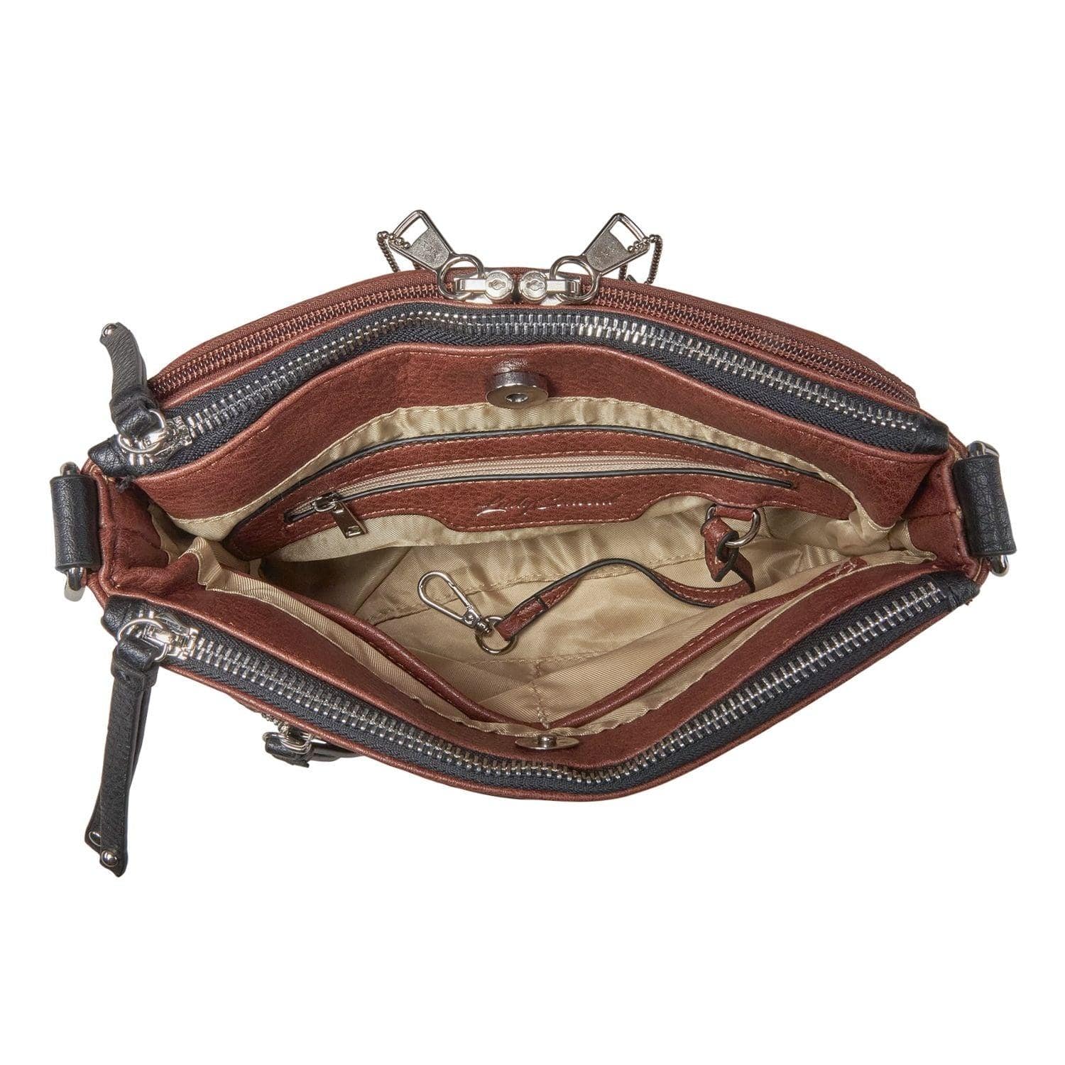 Concealed Carry Hailey Crossbody - Lady Conceal - soft leather shoulder bags for women's - crossbody bags for everyday use - most popular crossbody bag - crossbody bags for guns - crossbody handgun bag - Unique Hide Purse - Conceal Carry Western Purse - Stylish Carry Evelyn Leather Bag - Bag for Conceal Carrying Women - - Gun Bag for Women