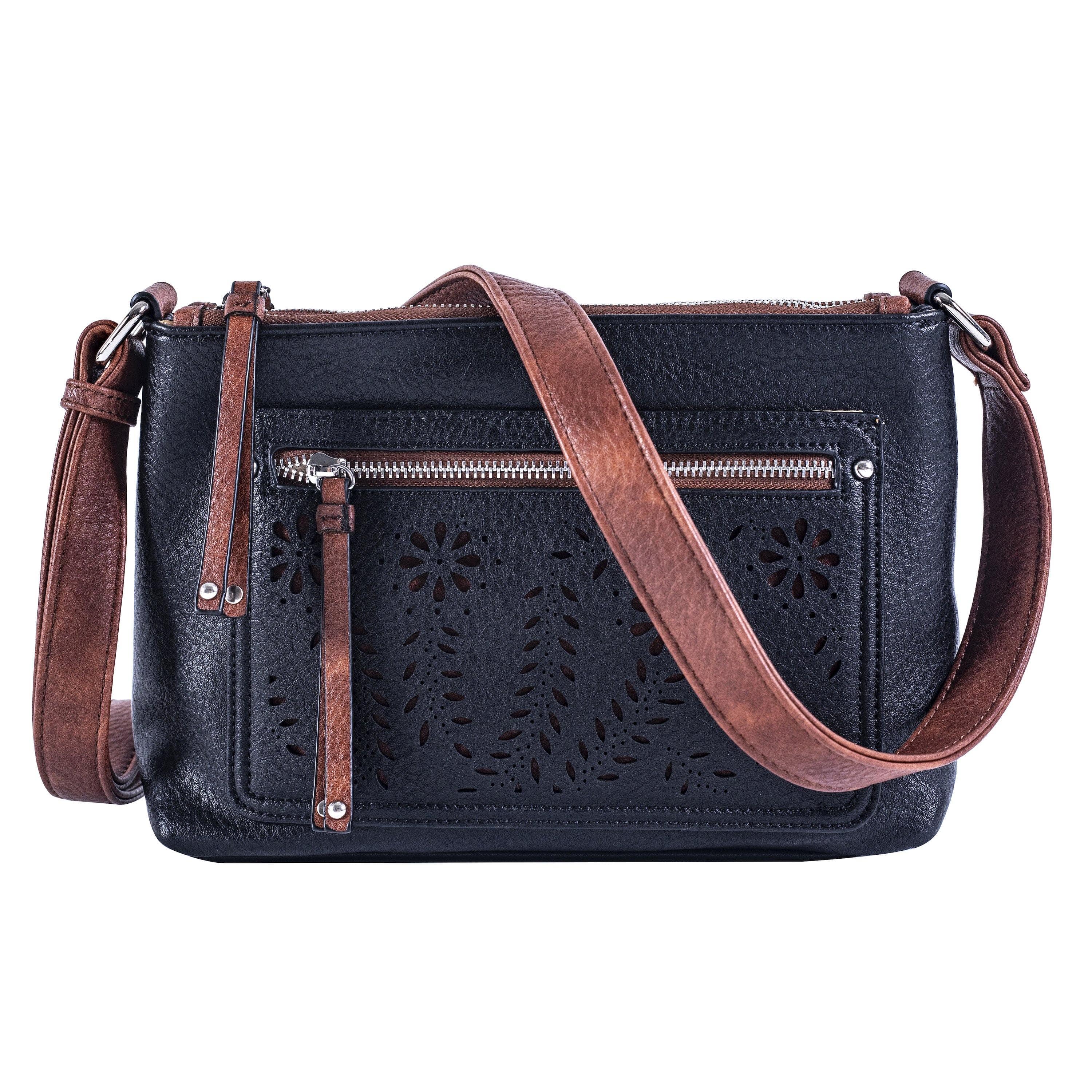 Concealed Carry Hailey Crossbody - Lady Conceal - soft leather shoulder bags for women's - crossbody bags for everyday use - most popular crossbody bag - crossbody bags for guns - crossbody handgun bag - Unique Hide Purse - Conceal Carry Western Purse - Stylish Carry Evelyn Leather Bag - Bag for Conceal Carrying Women - - Gun Bag for Women