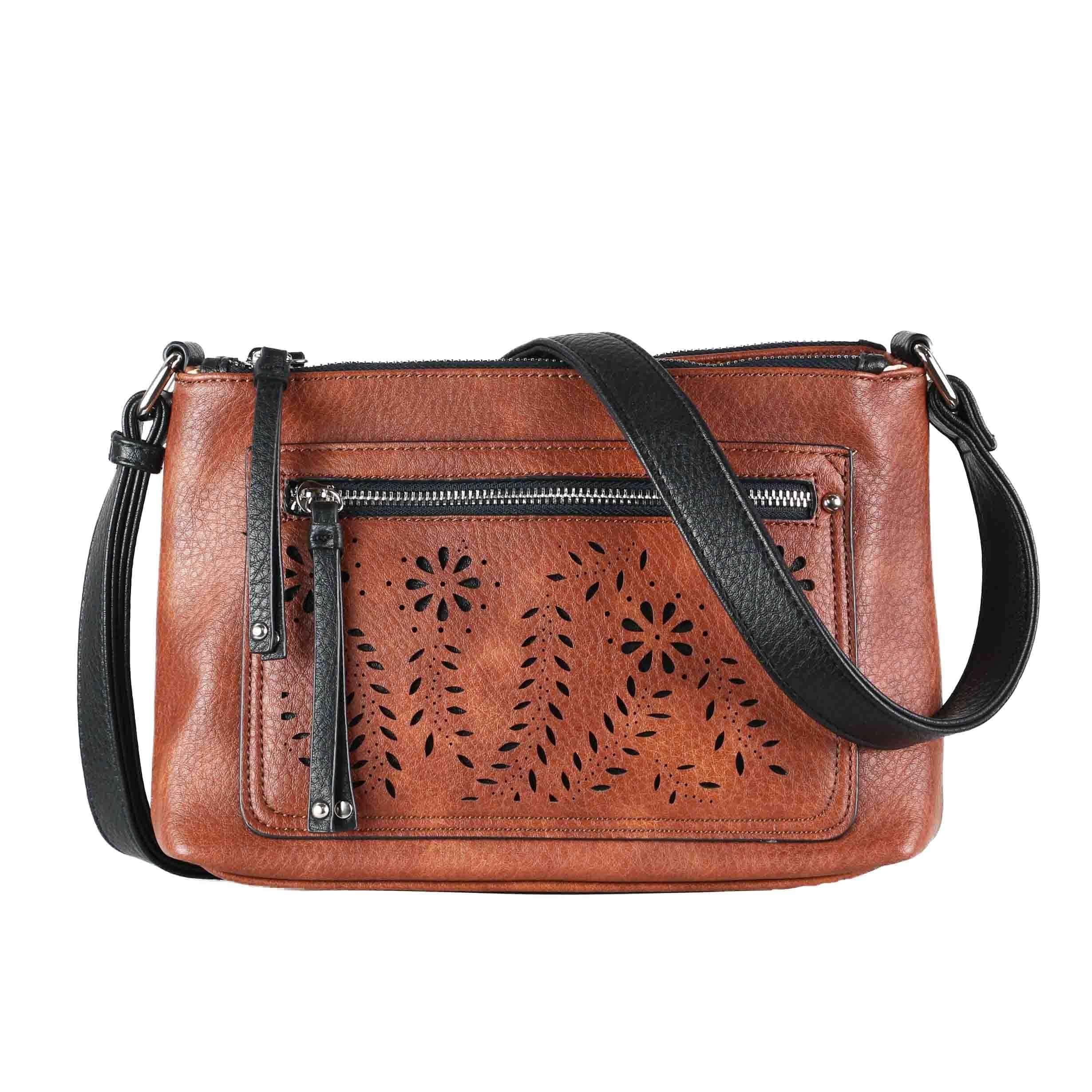 Concealed Carry Hailey Crossbody - Lady Conceal - soft leather shoulder bags for women's - crossbody bags for everyday use - most popular crossbody bag - crossbody bags for guns - crossbody handgun bag - Unique Hide Purse - Conceal Carry Western Purse - Stylish Carry Evelyn Leather Bag - Bag for Conceal Carrying Women - - Gun Bag for Women