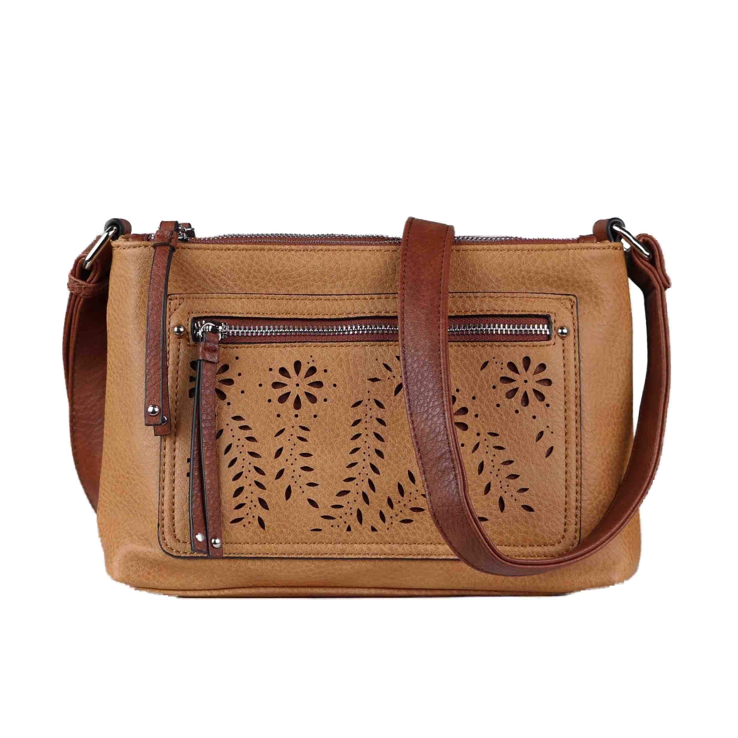 Concealed Carry Hailey Crossbody - Lady Conceal - soft leather shoulder bags for women's - crossbody bags for everyday use - most popular crossbody bag - crossbody bags for guns - crossbody handgun bag - Unique Hide Purse - Conceal Carry Western Purse - Stylish Carry Evelyn Leather Bag - Bag for Conceal Carrying Women - - Gun Bag for Women