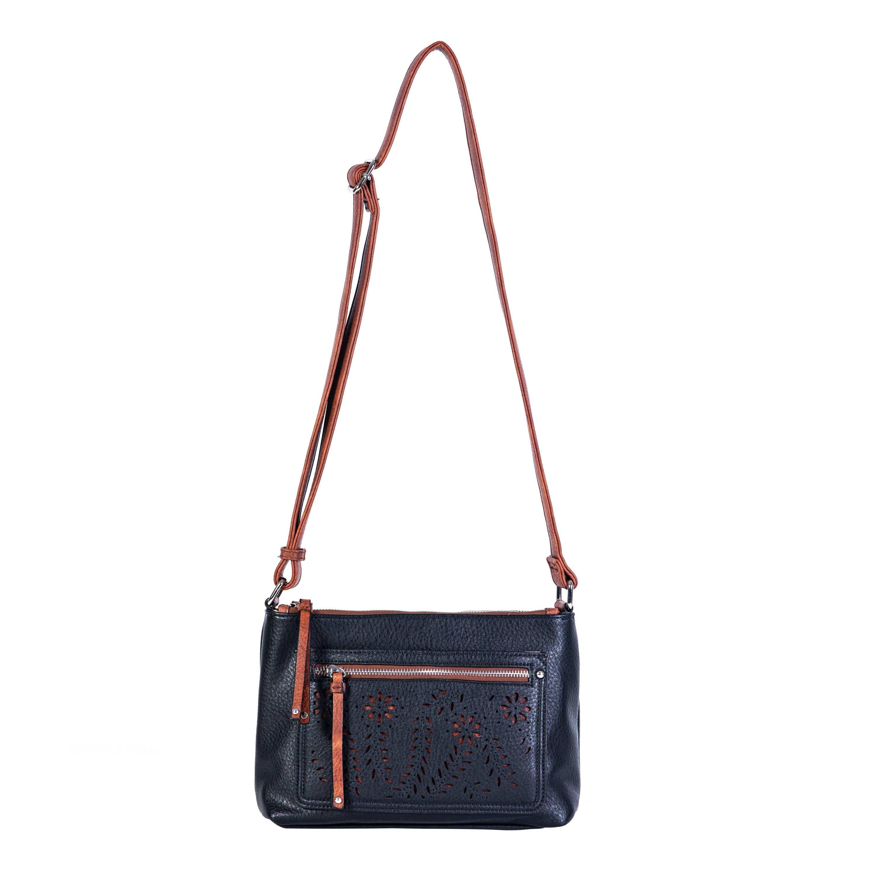 Concealed Carry Hailey Crossbody - Lady Conceal - soft leather shoulder bags for women's - crossbody bags for everyday use - most popular crossbody bag - crossbody bags for guns - crossbody handgun bag - Unique Hide Purse - Conceal Carry Western Purse - Stylish Carry Evelyn Leather Bag - Bag for Conceal Carrying Women - - Gun Bag for Women