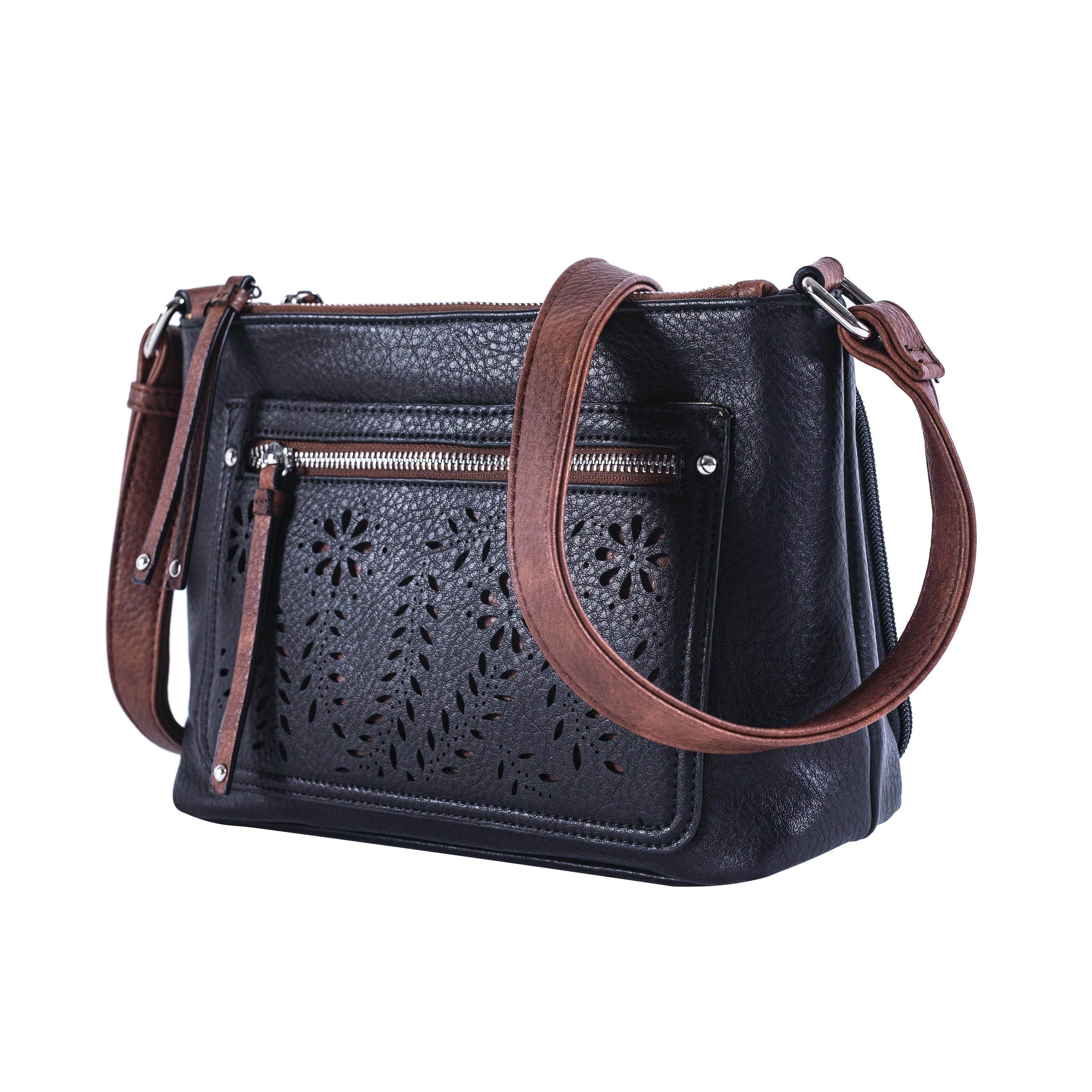 Concealed Carry Hailey Crossbody - Lady Conceal - soft leather shoulder bags for women's - crossbody bags for everyday use - most popular crossbody bag - crossbody bags for guns - crossbody handgun bag - Unique Hide Purse - Conceal Carry Western Purse - Stylish Carry Evelyn Leather Bag - Bag for Conceal Carrying Women - - Gun Bag for Women