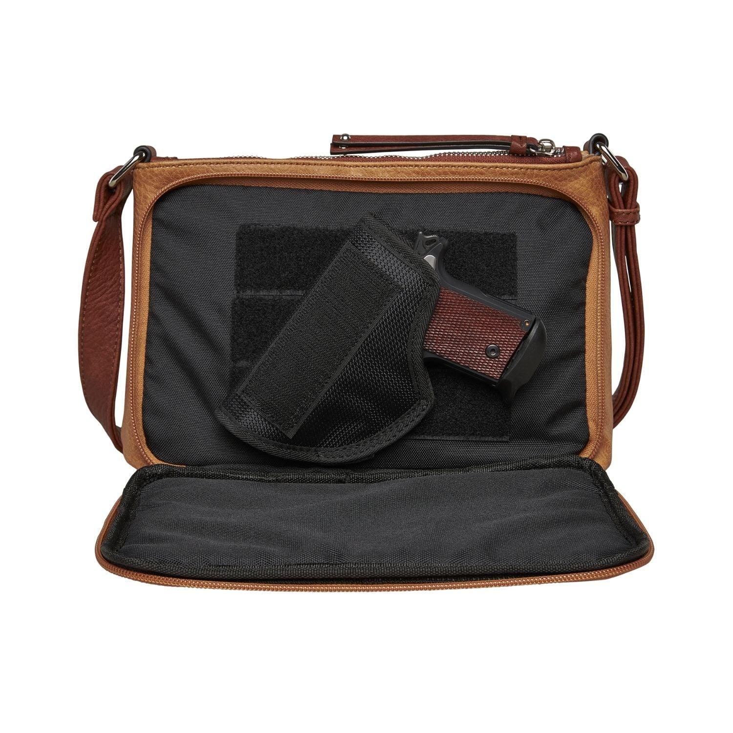 Concealed Carry Hailey Crossbody - Lady Conceal - soft leather shoulder bags for women's - crossbody bags for everyday use - most popular crossbody bag - crossbody bags for guns - crossbody handgun bag - Unique Hide Purse - Conceal Carry Western Purse - Stylish Carry Evelyn Leather Bag - Bag for Conceal Carrying Women - - Gun Bag for Women