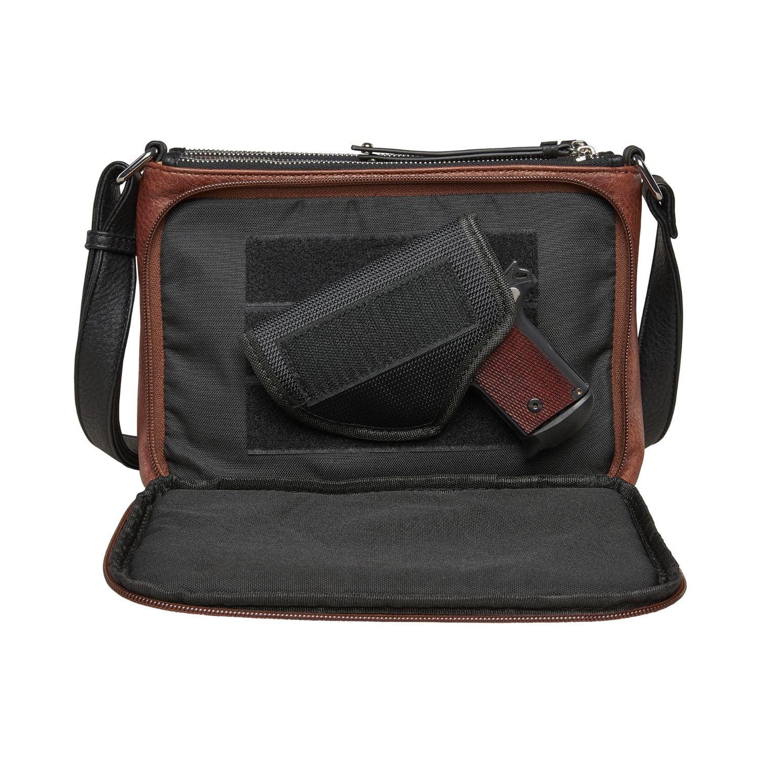 Concealed Carry Hailey Crossbody - Lady Conceal - soft leather shoulder bags for women's - crossbody bags for everyday use - most popular crossbody bag - crossbody bags for guns - crossbody handgun bag - Unique Hide Purse - Conceal Carry Western Purse - Stylish Carry Evelyn Leather Bag - Bag for Conceal Carrying Women - - Gun Bag for Women