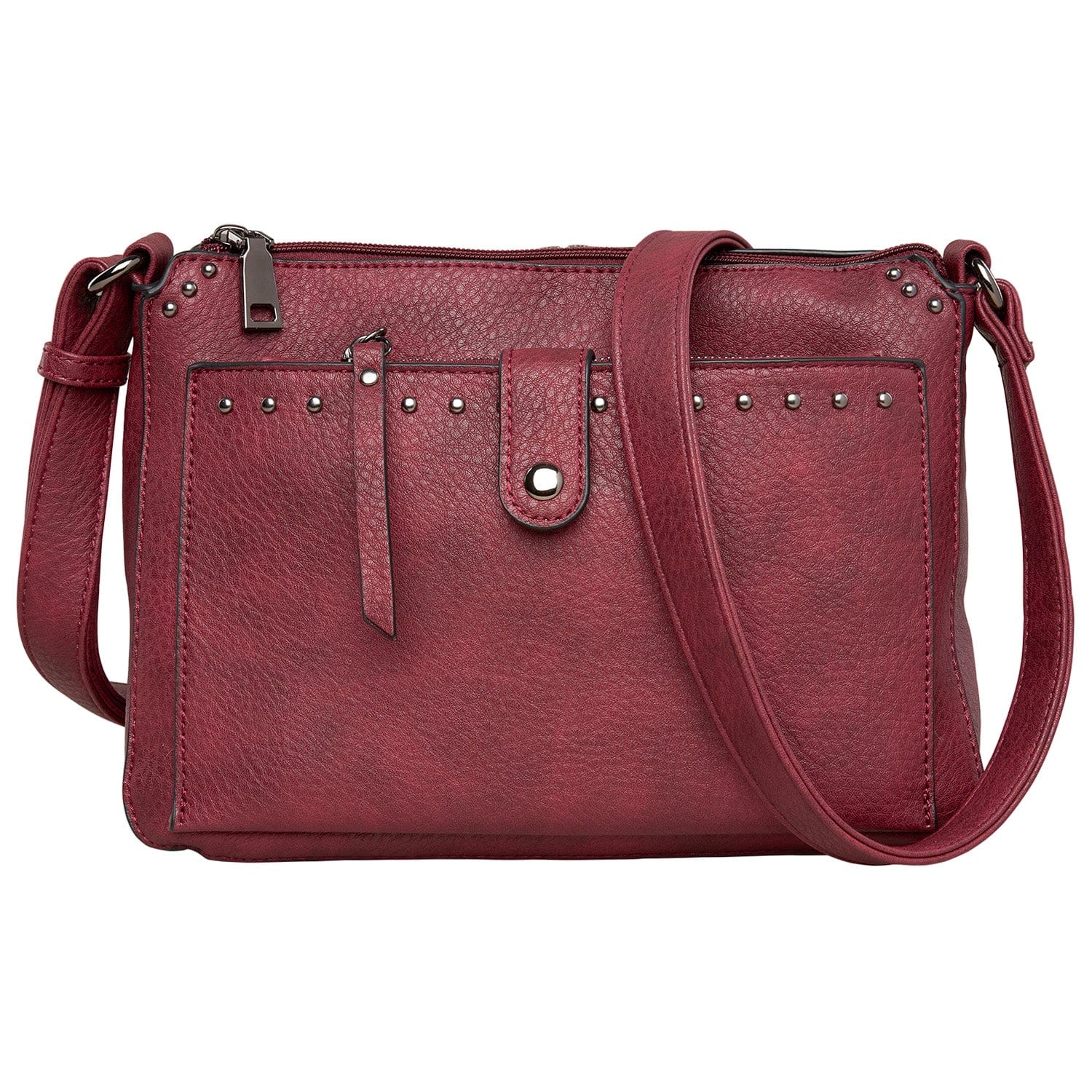 Concealed Carry Kinsley Crossbody Wallet- YKK Locking Zippered Bag - Easy Conceal Carry - CCW Purse for Women - concealed carry Handbag for woman - Crossbody with RFID Slim Wallet - CCW Bag for Pistol - Fast and Easy Draw Bag