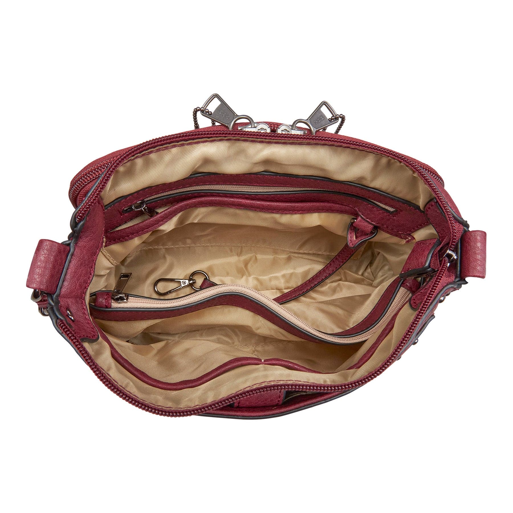 Concealed Carry Kinsley Crossbody Wallet- YKK Locking Zippered Bag - Easy Conceal Carry - CCW Purse for Women - concealed carry Handbag for woman - Crossbody with RFID Slim Wallet - CCW Bag for Pistol - Fast and Easy Draw Bag