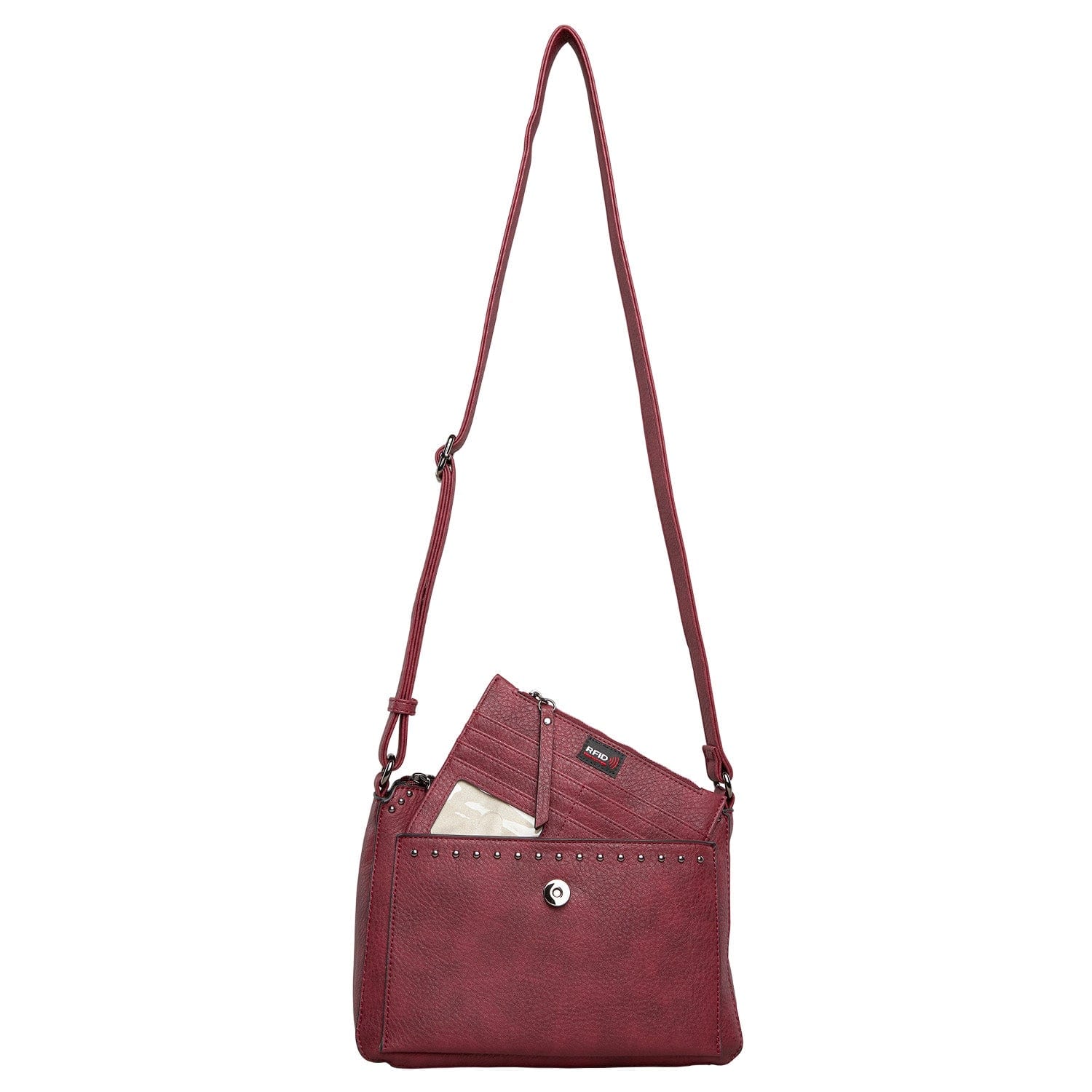 Concealed Carry Kinsley Crossbody Wallet- YKK Locking Zippered Bag - Easy Conceal Carry - CCW Purse for Women - concealed carry Handbag for woman - Crossbody with RFID Slim Wallet - CCW Bag for Pistol - Fast and Easy Draw Bag