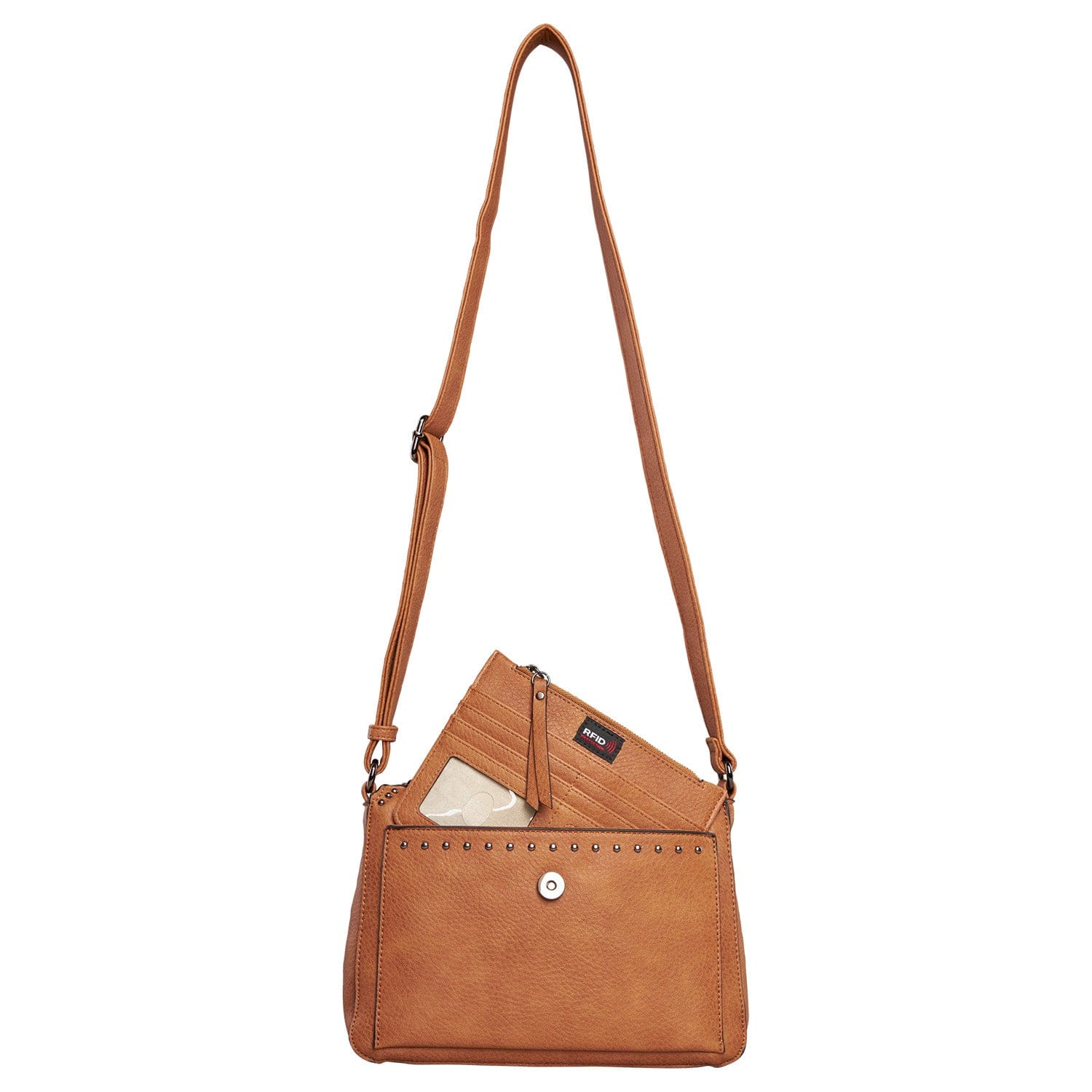 Concealed Carry Kinsley Crossbody Wallet- YKK Locking Zippered Bag - Easy Conceal Carry - CCW Purse for Women - concealed carry Handbag for woman - Crossbody with RFID Slim Wallet - CCW Bag for Pistol - Fast and Easy Draw Bag