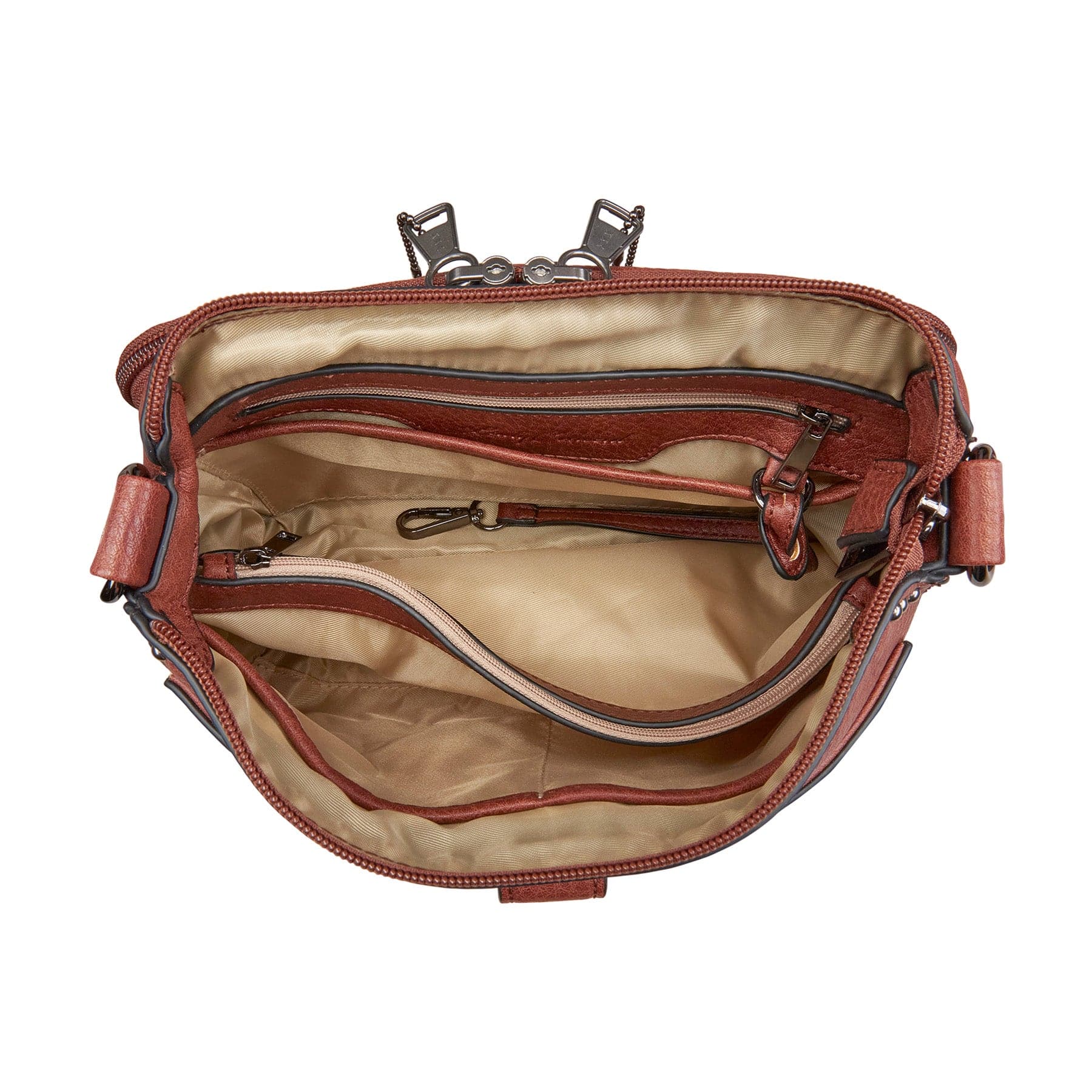 Concealed Carry Kinsley Crossbody Wallet- YKK Locking Zippered Bag - Easy Conceal Carry - CCW Purse for Women - concealed carry Handbag for woman - Crossbody with RFID Slim Wallet - CCW Bag for Pistol - Fast and Easy Draw Bag