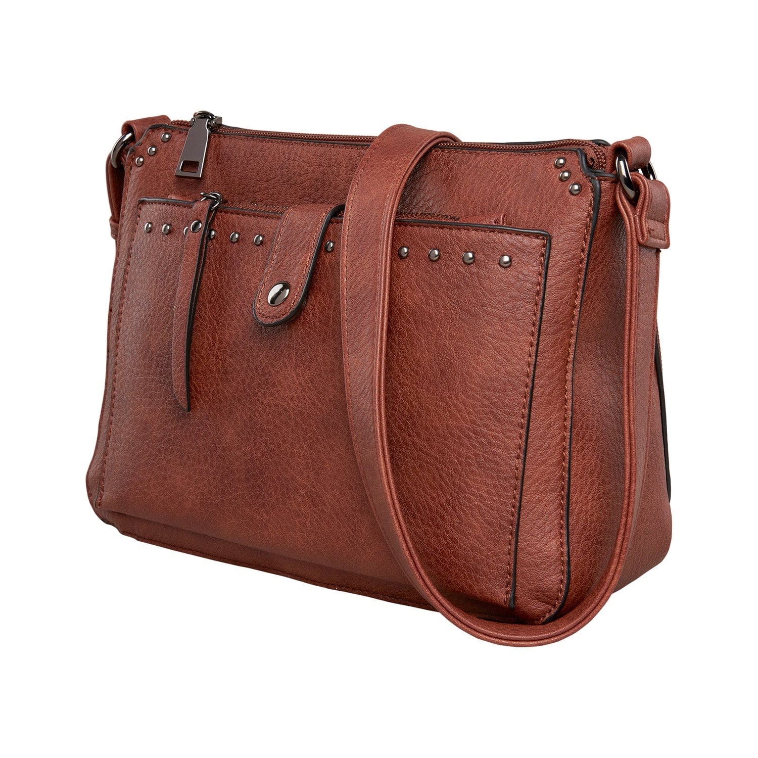 Concealed Carry Kinsley Crossbody Wallet- YKK Locking Zippered Bag - Easy Conceal Carry - CCW Purse for Women - concealed carry Handbag for woman - Crossbody with RFID Slim Wallet - CCW Bag for Pistol - Fast and Easy Draw Bag