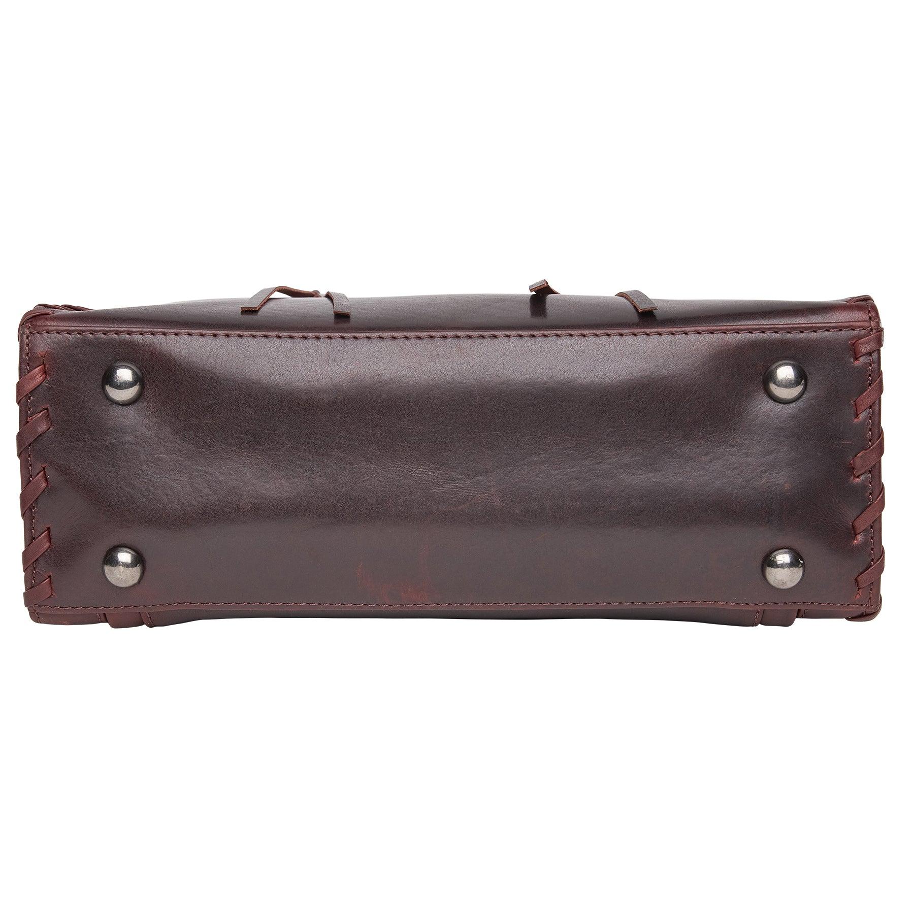 Concealed Carry Emma Leather Satchel - Designer Concealed Carry Purse - YKK Locking Purse with Universal Holster - Leather Bag For Gun Owners - Easy Conceal Carry - CCW Purse for Women - Conceal and Carry purse for Handgun - Designer Luxury Conceal Carry Handbag - Handbag Gun and Pistol Bag - Handbag for concealed gun - Hidden Gun Bag