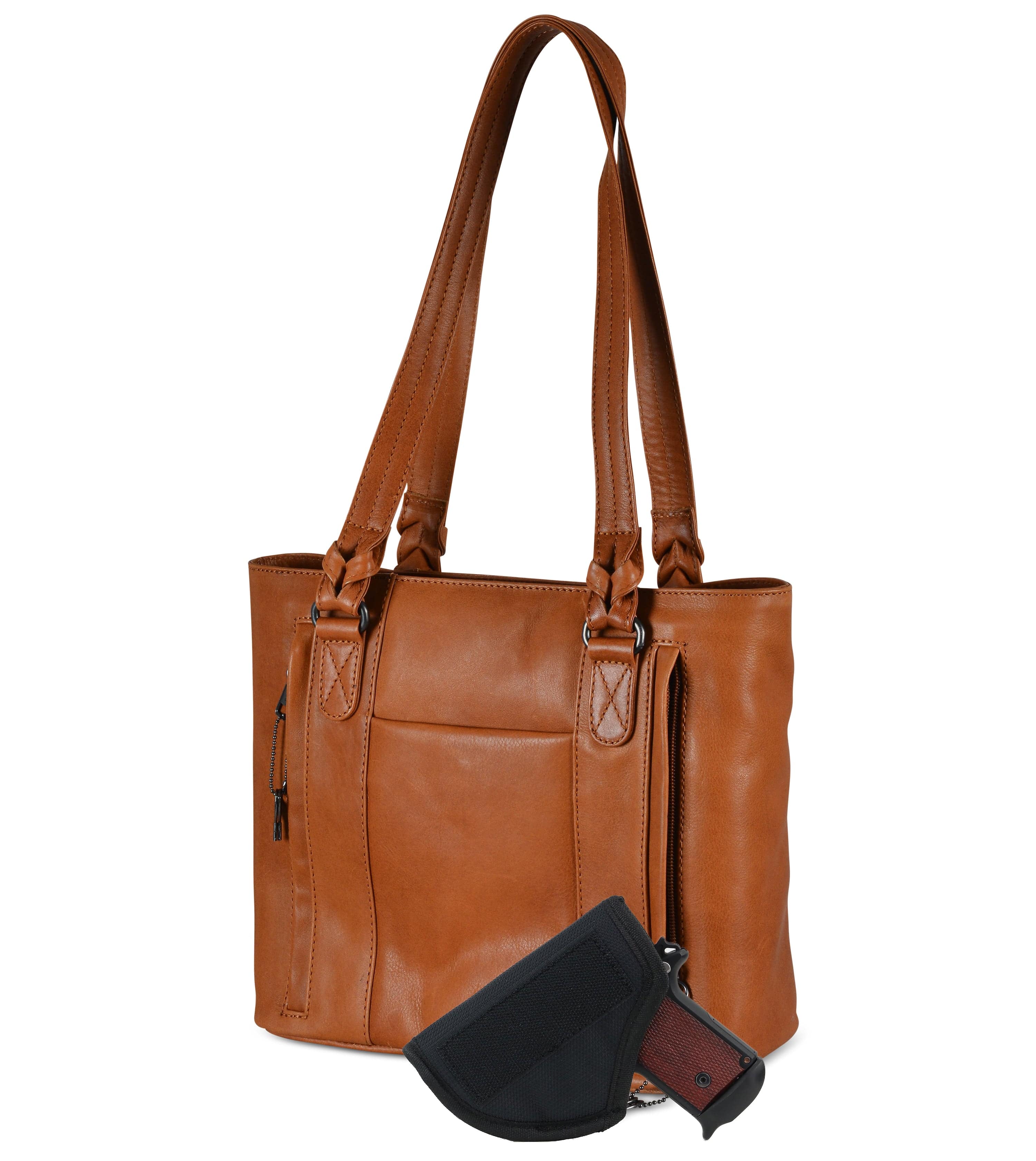 Concealed Carry Peyton Leather Tote for Women Lady Conceal - YKK Locking & Universal Holster - Designer Luxury Leather Carry Handbag - carry Handbag for gun carry - Unique Tote gun Handbag - designer backpack purse - designer purse sale - designer purse sales - womens designer purse sale - Peyton Leather Tote - designer lady purse concealed carry gun Handbag - concealed carry Handbag for woman- Easy Conceal Carry and Draw Purse -
