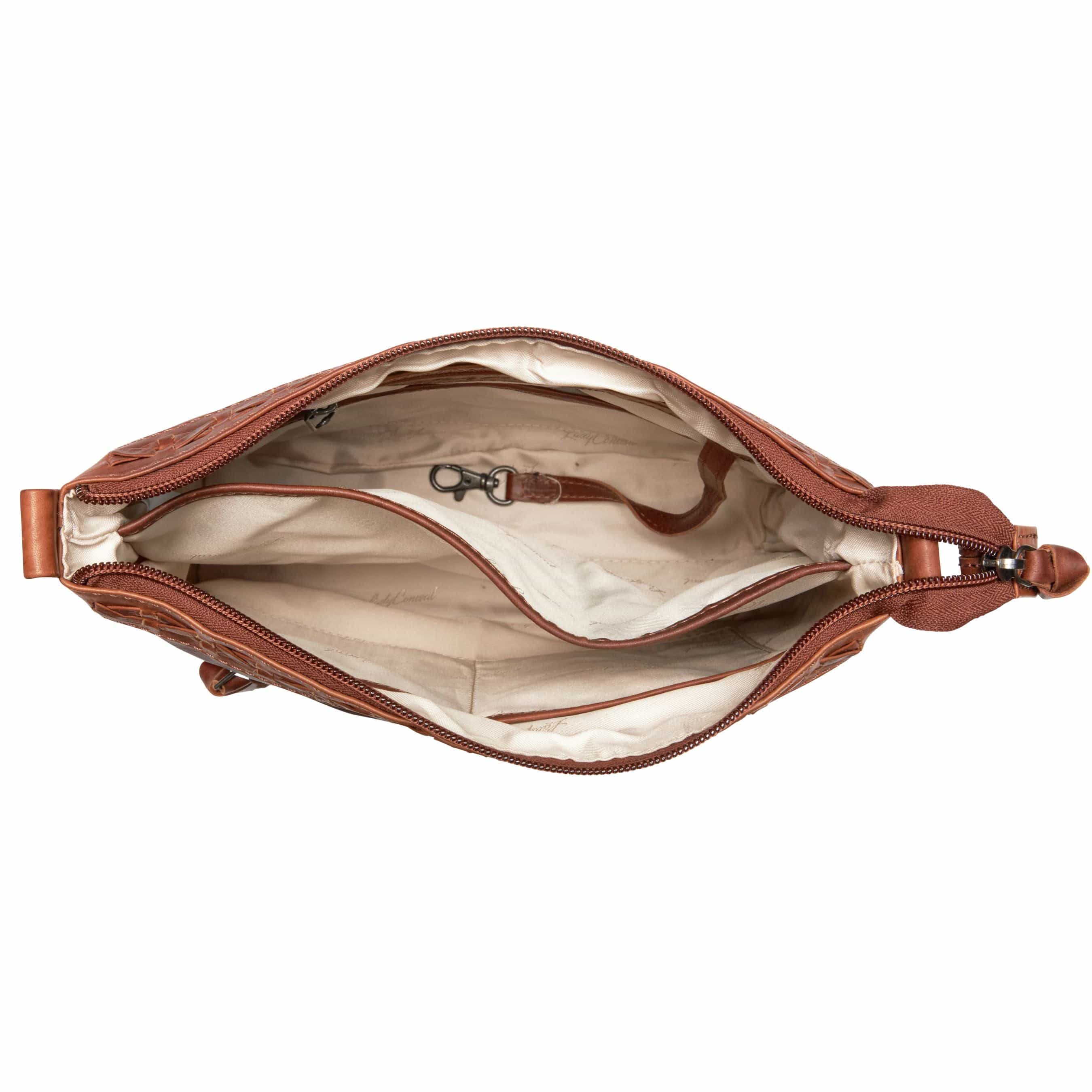 Concealed Carry Crossbody Purse for Women - Faith Leather Crossbody by Lady Conceal - Designer Leather Crossbody CCW Bag - Locking Conceal and Carry Purse with Universal Holster for Handguns - Crossbody Gun and Pistol Bag - concealed carry crossbody Faith leather gun purse with locking zipper