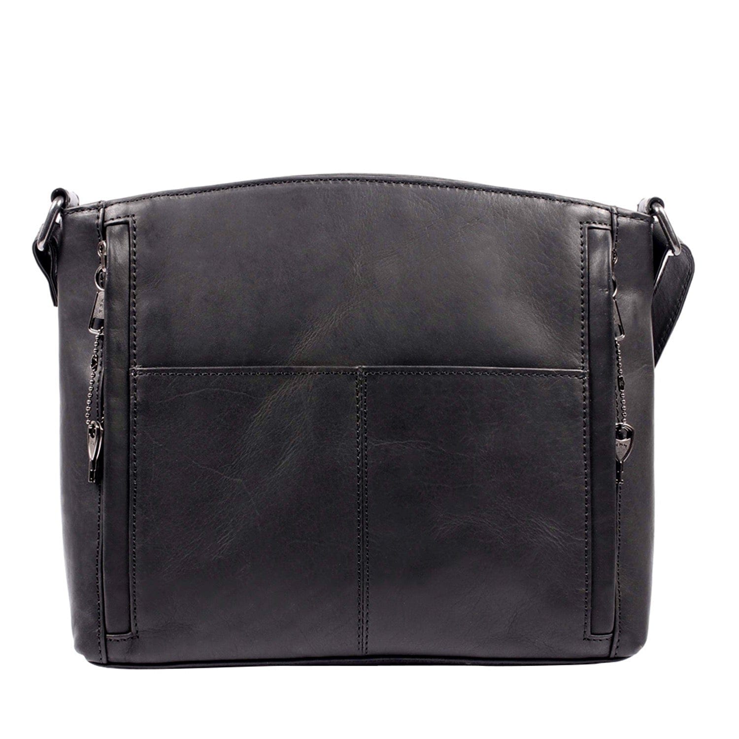 Concealed Carry Brynn Arched Leather Crossbody - Lady Conceal - Concealed Carry Purse - conceal and carry purse for women - tactical pistol bag - Locking Conceal and Carry Purse with Universal Holster for Handguns - Unique Hide Crossbody Gun and Pistol Bag