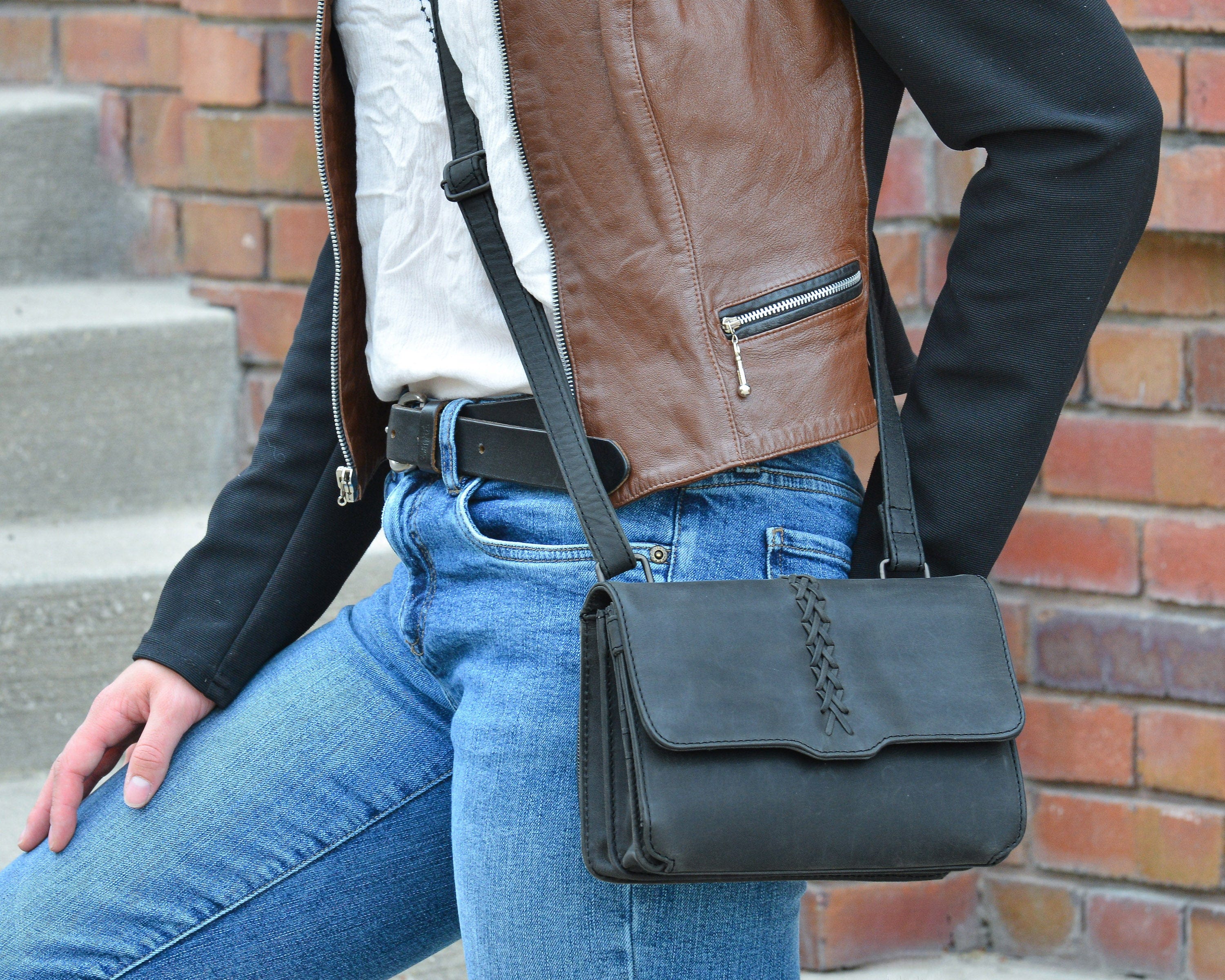 Concealed Carry Jolene Leather Crossbody Organizer - YKK Locking Purse with Universal Holster - Women CCW Crossbody Holster soft leather shoulder bags for women's - crossbody bags for everyday use - most popular crossbody bag - crossbody bags for guns - crossbody handgun bag - Unique Hide Purse - Conceal Carry Western Purse - Stylish Carry Cheetah Leather Bag - Bag for Conceal Carrying Women - Gun Bag for Women