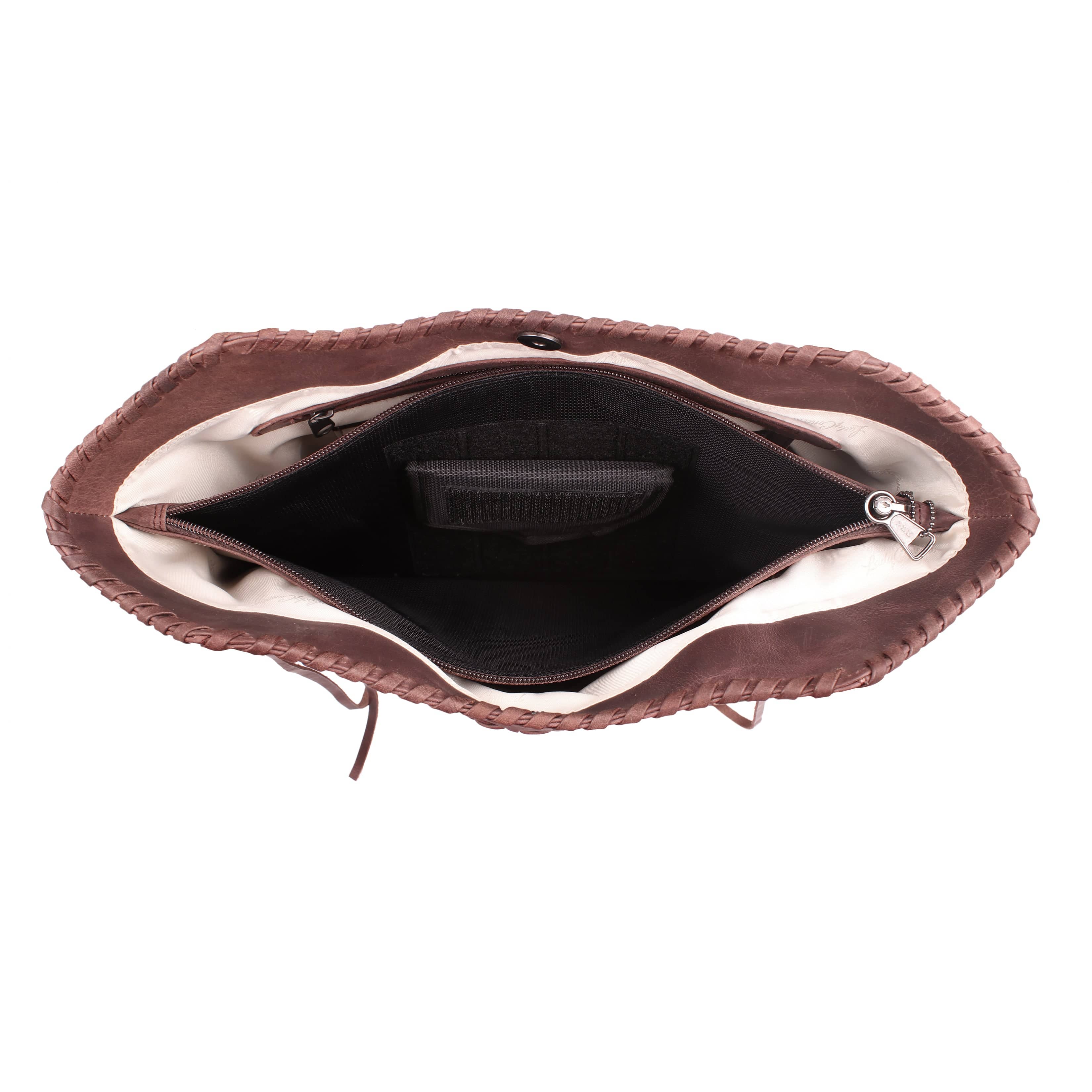 Concealed Carry Kendall Leather Tote - Lady Conceal - Women conceal carry purse for pistol - Designer Luxury Ella Tote Carry Handbag - YKK Locking Zippers and Universal Holster - Unique Hide Handbag Gun and Pistol Bag - Designer Luxury Kendall Leather Carry Handbag - carry Handbag for gun carry - Unique Ella Tote gun Handbag - concealed carry gun Handbag - concealed carry gun Handbag with locking zipper - concealed carry Handbag for woman