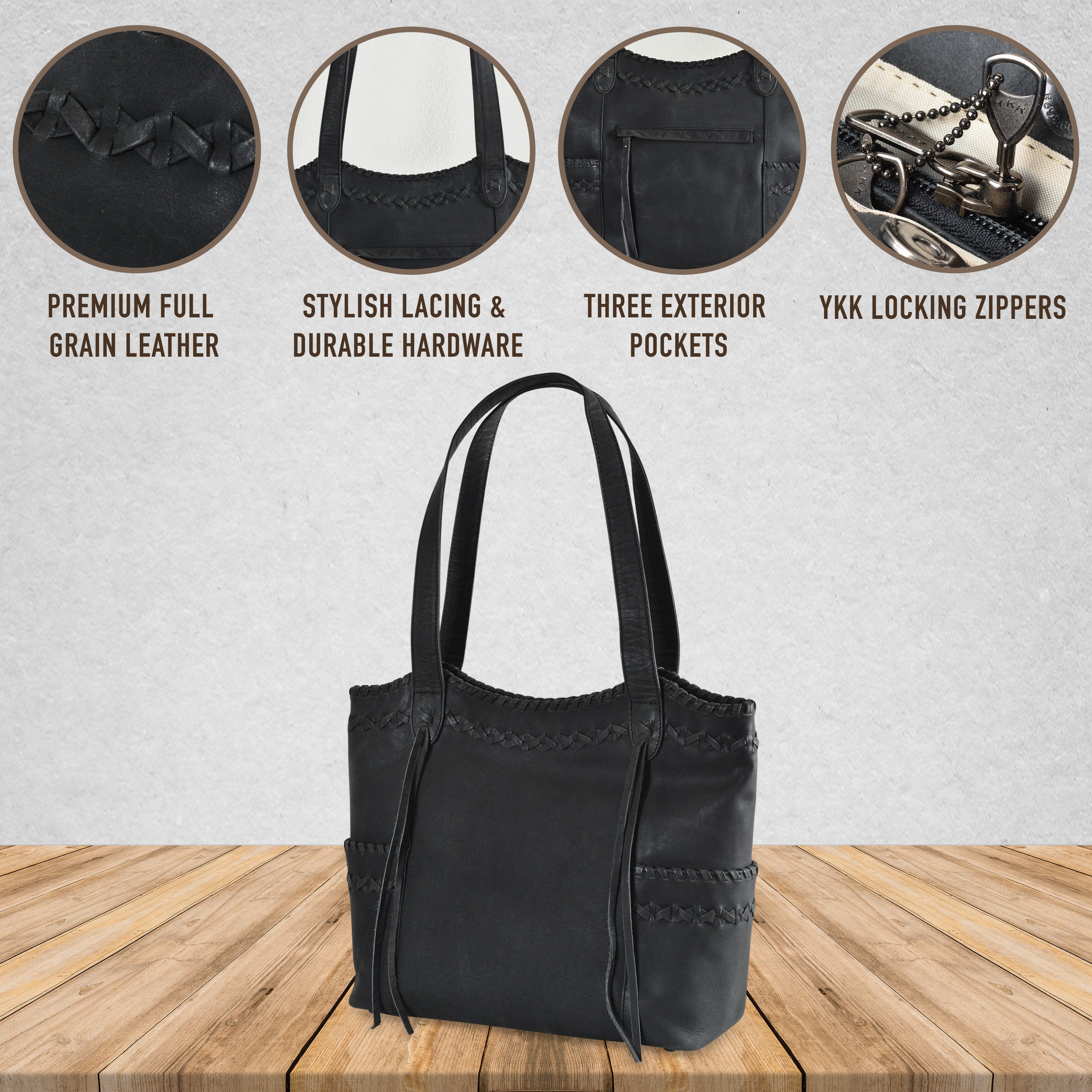 Concealed Carry Kendall Leather Tote - Lady Conceal - Women conceal carry purse for pistol - Designer Luxury Ella Tote Carry Handbag - YKK Locking Zippers and Universal Holster - Unique Hide Handbag Gun and Pistol Bag - Designer Luxury Kendall Leather Carry Handbag - carry Handbag for gun carry - Unique Ella Tote gun Handbag - concealed carry gun Handbag - concealed carry gun Handbag with locking zipper - concealed carry Handbag for woman