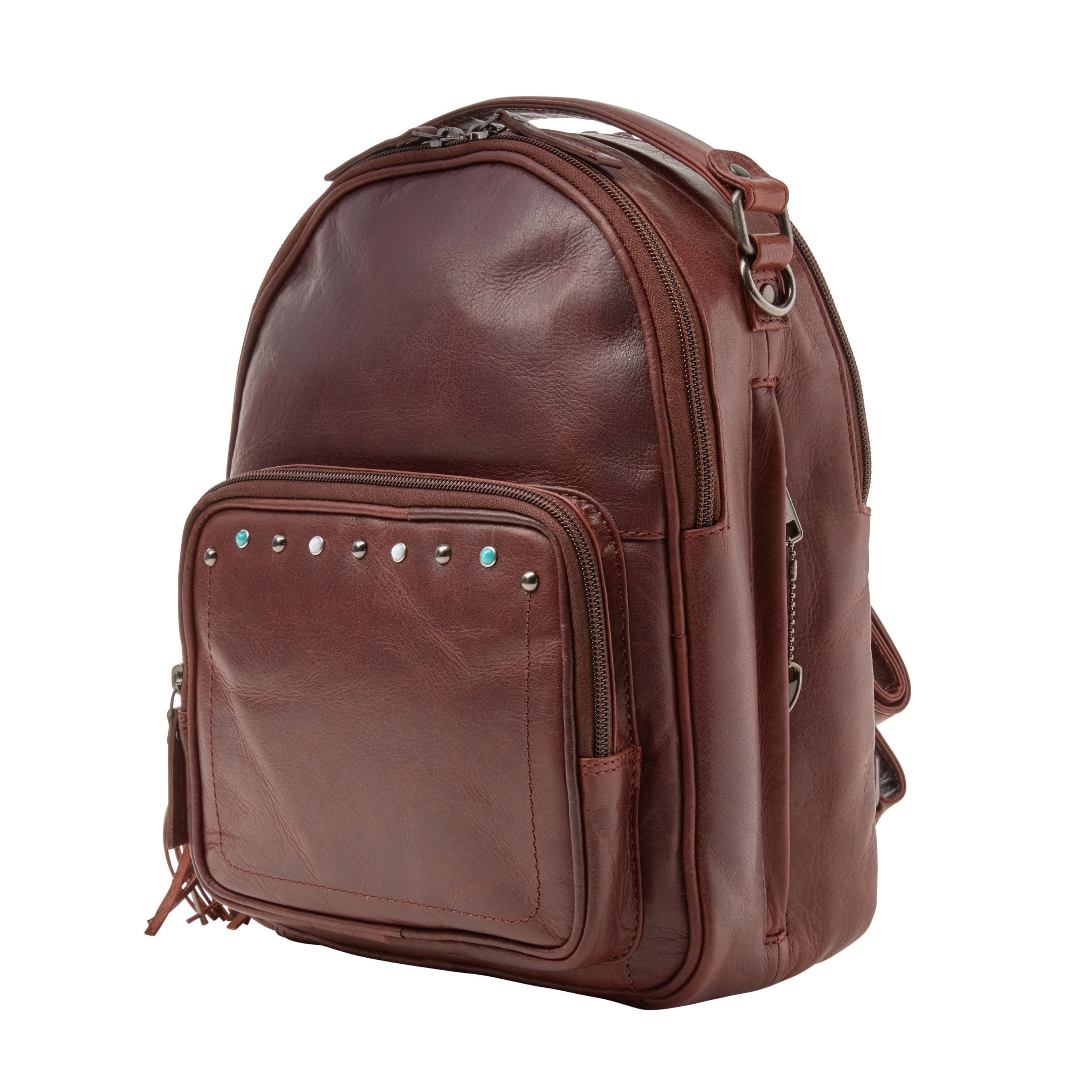 Concealed Carry Sawyer Leather Backpack - Locking YKK Holster Purse - Women Bag for Gun - Gun Owner Outdoor Bag - Outdoors Gun Bag - Women's Conceal Carry Purse for Firearm - Women Gun Users - gun carrier backpack - best gun carrying backpack- best gun carry backpack - Pistol and Firearm Bag - Western Hide Backpack - Boho Stylish Backpack for Women - Universal Holster Bag - Marley Unisex Backpack - Women's Concealed Carry Bagpack - premium leather backpack