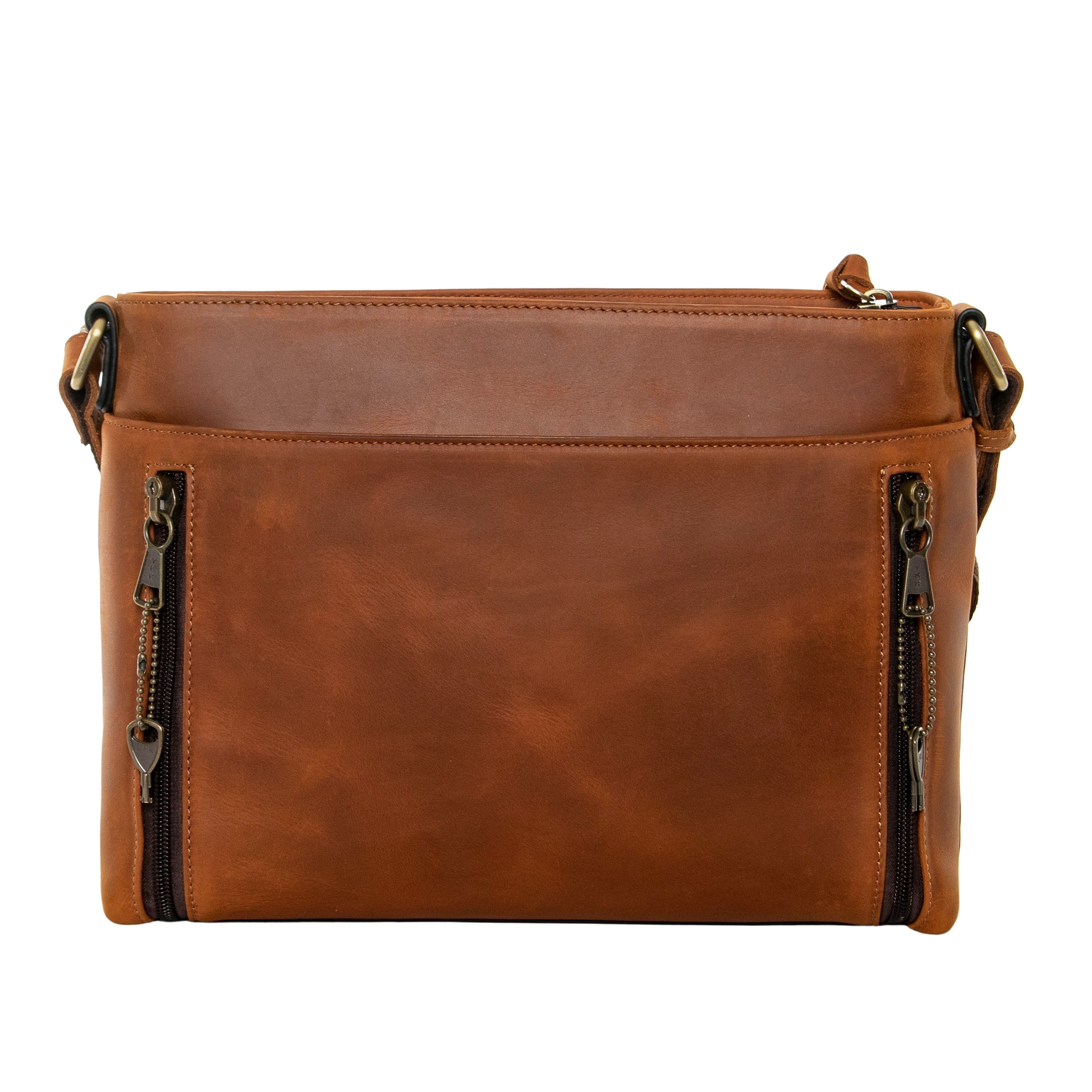 Concealed Carry Josie Leather Crossbody - Lady Conceal - Concealed Carry Purse - soft leather shoulder bags for women's - crossbody bags for everyday use - most popular crossbody bag - crossbody bags for guns - crossbody handgun bag - Unique Hide Purse - Conceal Carry Western Purse - Stylish Carry Josie Leather Bag - Bag for Conceal Carrying Women - Gun Bag for Women