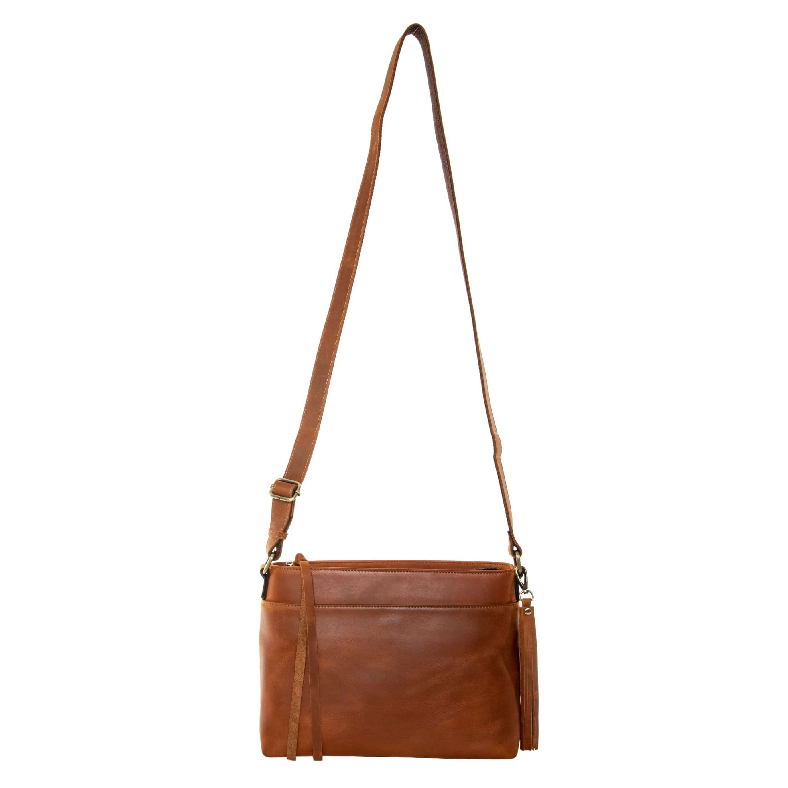 Concealed Carry Josie Leather Crossbody - Lady Conceal - Concealed Carry Purse - soft leather shoulder bags for women's - crossbody bags for everyday use - most popular crossbody bag - crossbody bags for guns - crossbody handgun bag - Unique Hide Purse - Conceal Carry Western Purse - Stylish Carry Josie Leather Bag - Bag for Conceal Carrying Women - Gun Bag for Women