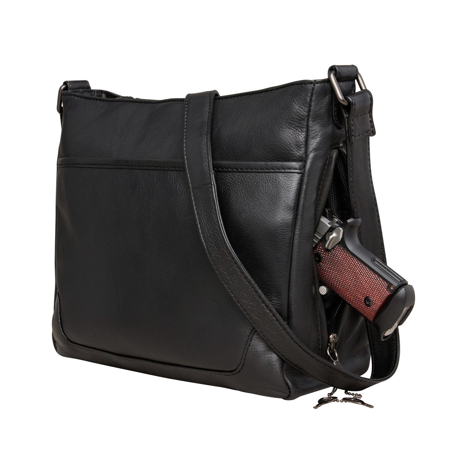 Concealed Carry Lydia Leather Crossbody - YKK Locking Zippers and Universal Holster - Soft Leather conceal and carry bag - Tactical womans purse for pistol - Concealed Carry Purse - most popular crossbody bag - crossbody handgun bag - crossbody bags for everyday use - Lady Conceal - Unique Hide Purse - Locking YKK Purse - Fanny Pack for Gun and Pistol - Easy CCW - Fast Draw Bag - Secure Gun Bag