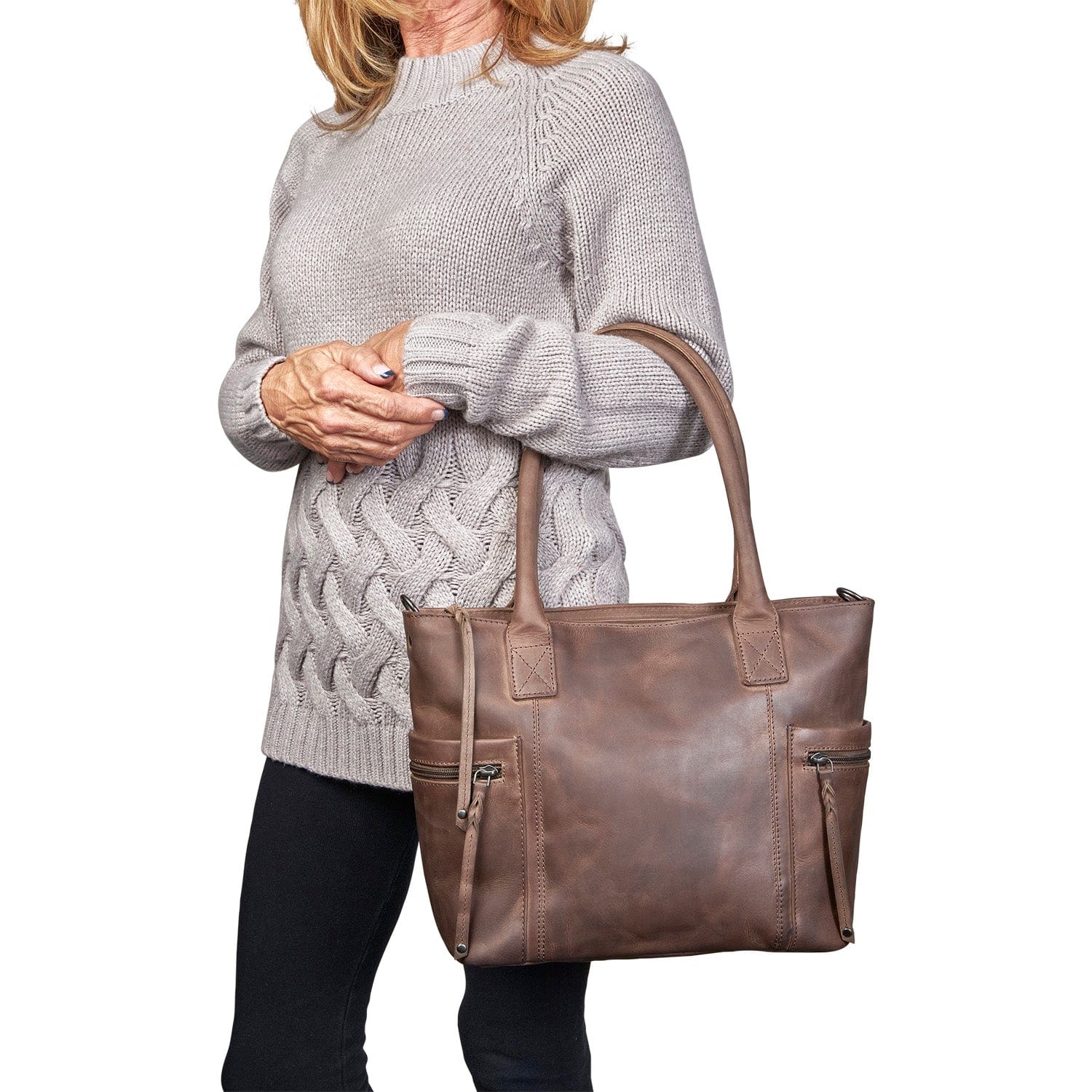 Concealed Carry Emerson Satchel by Lady Conceal - handbag for gun - Lady Conceal - concealed carry Handbag for woman - Conceal and Carry purse for Handgun - Designer Luxury Conceal Carry Handbag - YKK Locking Zippers and Universal Holster - Unique Hide Handbag Gun and Pistol Bag - carry Handbag for concealed gun carry - Unique Emerson Satchel gun Handbag - concealed carry Handbag Emerson Satchel gun Handbag - concealed carry gun Handbag with locking zipper