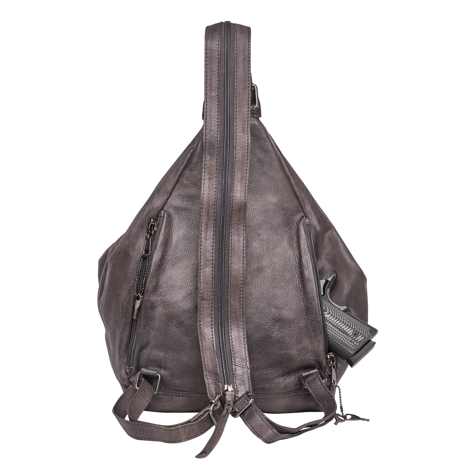 Concealed Carry Marley Unisex Backpack - YKK Locking Zippers and Universal Holsters for Gun - Outdoor Bag for Gun Owner - Backpack for Conceal Carry - best gun carry backpack - Pistol and Firearm Bag - Western Hide Backpack - Boho Stylish Backpack for Women - Universal Holster Bag - Marley Unisex Backpack - Women's Concealed Carry Bagpack - premium leather backpack