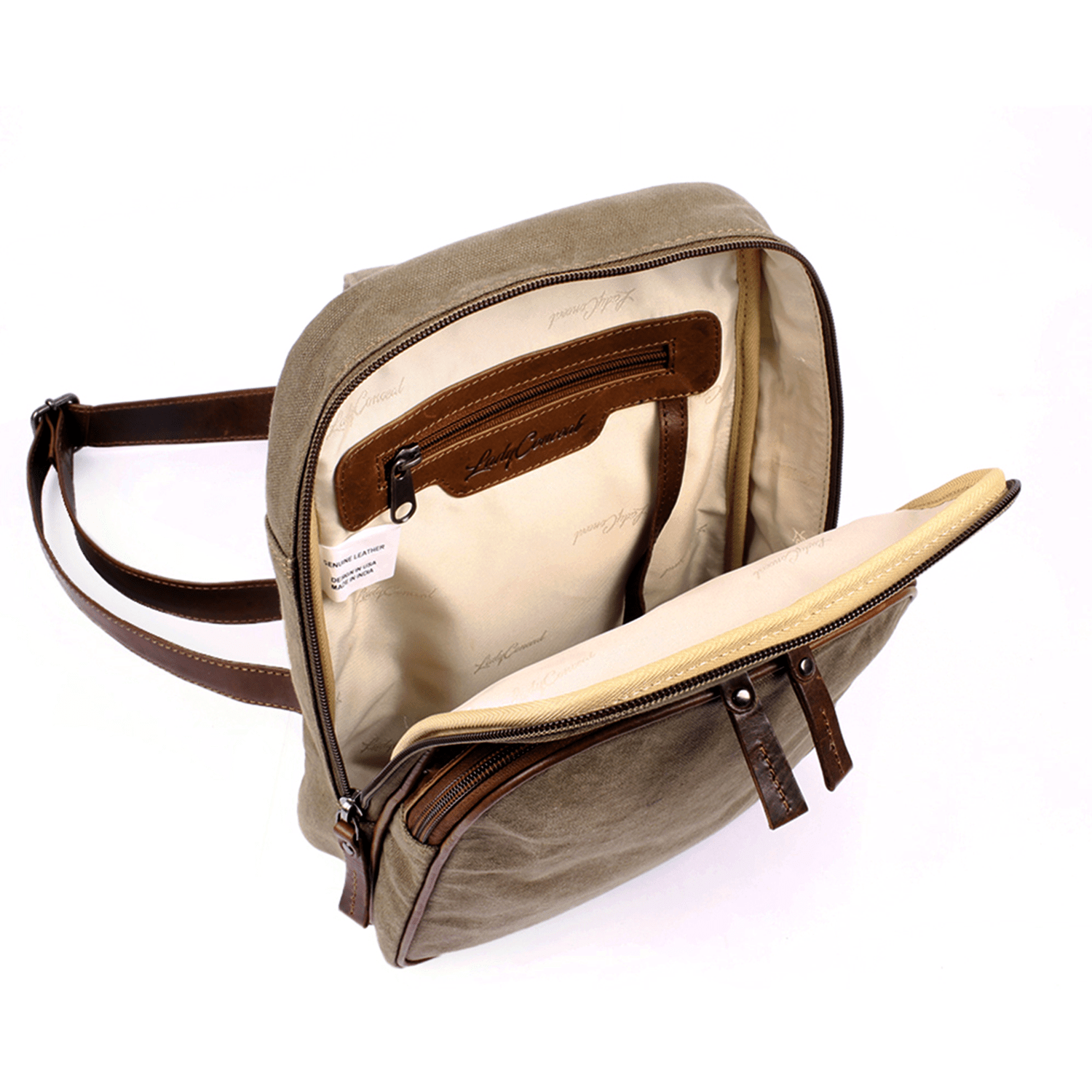 Concealed Carry Unisex Kennedy Canvas Sling Backpack - Gun Gift for Women - CCW Stylish Bag - Women's Conceal Carry Purse for Firearm - Women Gun Users - gun carrier backpack - best gun carrying backpack- best gun carry backpack - Pistol and Firearm Bag - Western Hide Backpack - Boho Stylish Backpack for Women - Universal Holster Bag - Marley Unisex Backpack - Women's Concealed Carry Bagpack - premium leather backpack