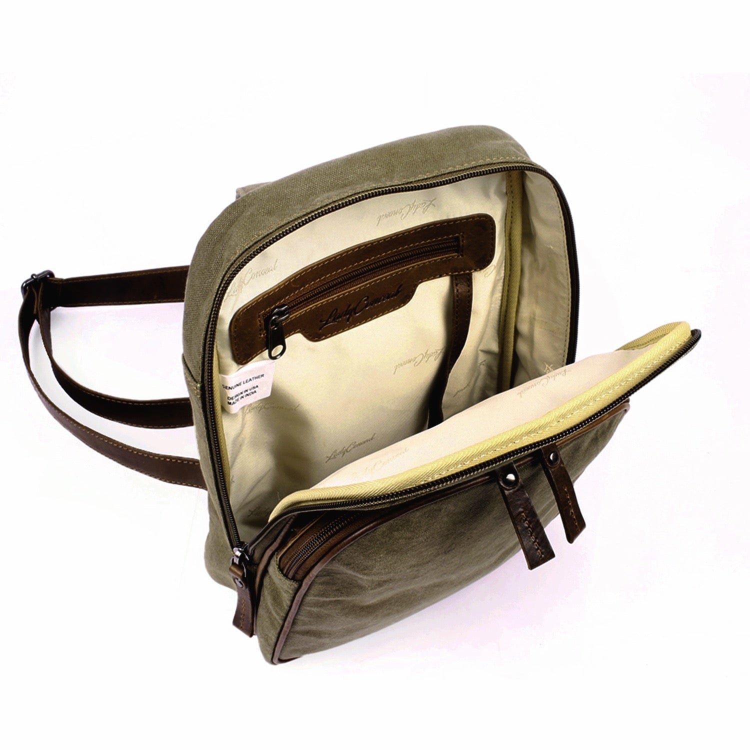 Concealed Carry Unisex Kennedy Canvas Sling Backpack - Gun Gift for Women - CCW Stylish Bag - Women's Conceal Carry Purse for Firearm - Women Gun Users - gun carrier backpack - best gun carrying backpack- best gun carry backpack - Pistol and Firearm Bag - Western Hide Backpack - Boho Stylish Backpack for Women - Universal Holster Bag - Marley Unisex Backpack - Women's Concealed Carry Bagpack - premium leather backpack
