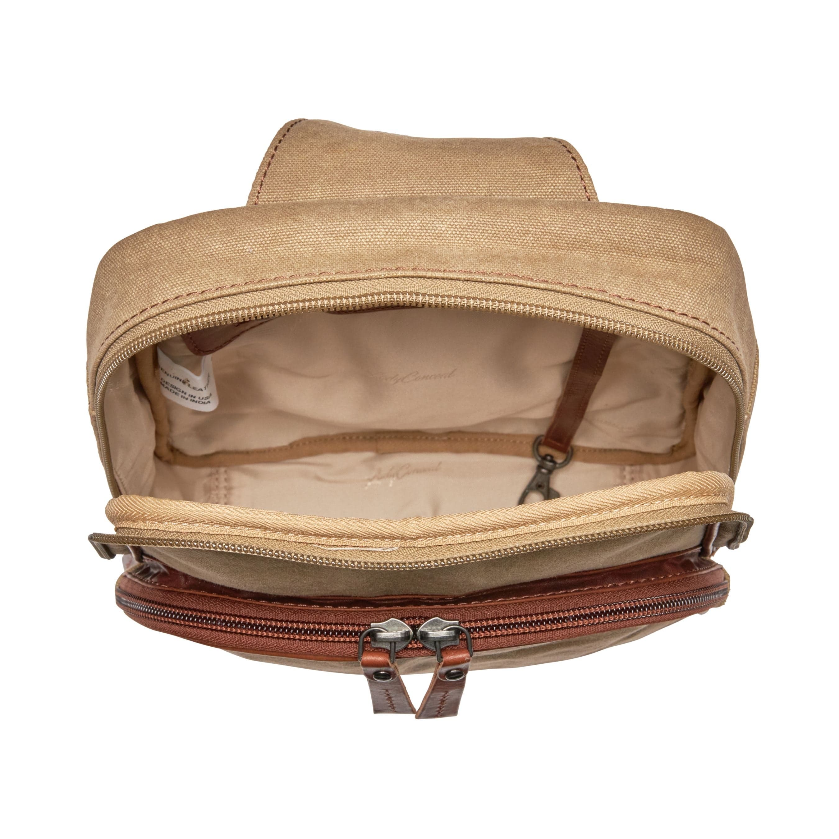Concealed Carry Unisex Kennedy Canvas Sling Backpack - Gun Gift for Women - CCW Stylish Bag - Women's Conceal Carry Purse for Firearm - Women Gun Users - gun carrier backpack - best gun carrying backpack- best gun carry backpack - Pistol and Firearm Bag - Western Hide Backpack - Boho Stylish Backpack for Women - Universal Holster Bag - Marley Unisex Backpack - Women's Concealed Carry Bagpack - premium leather backpack