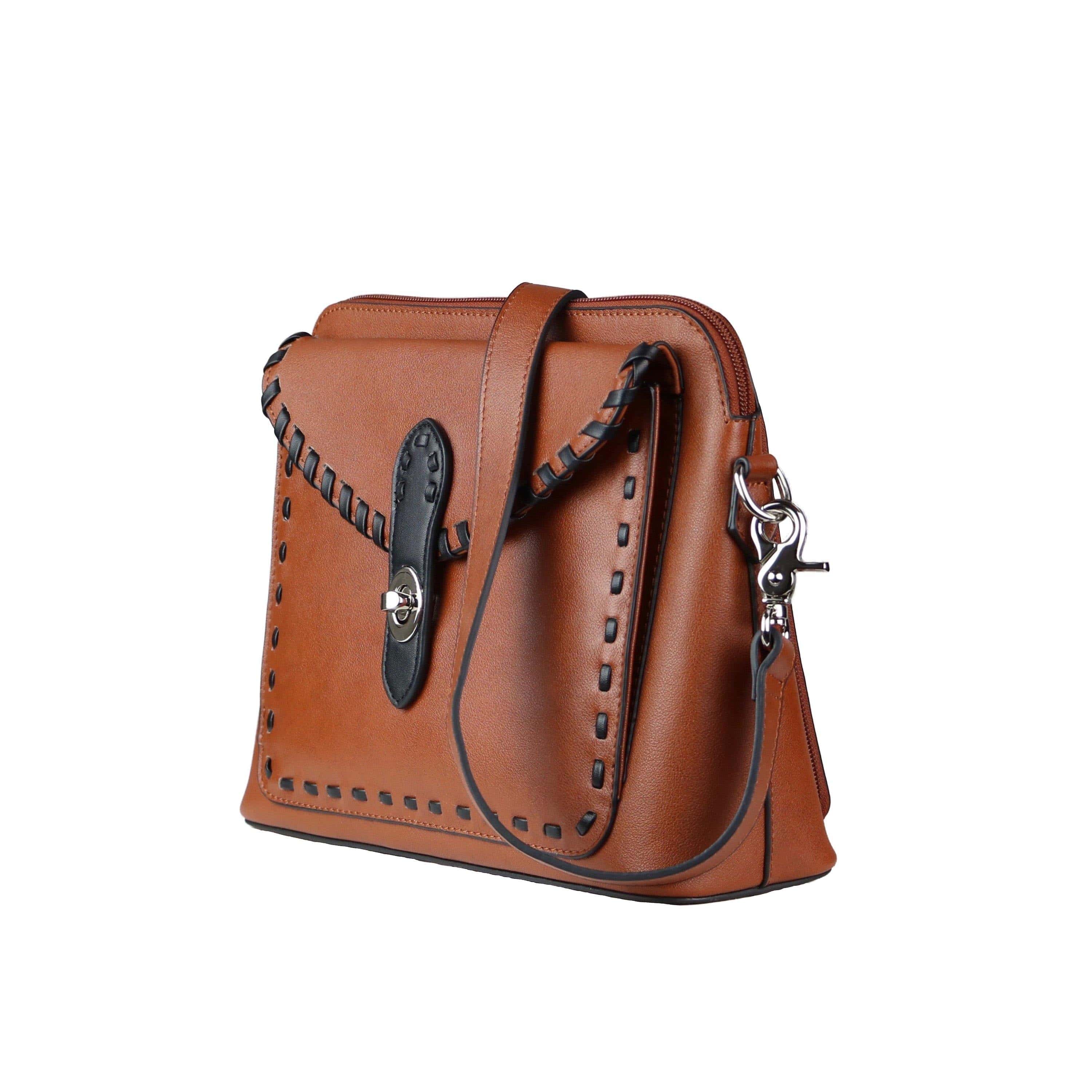 Concealed Carry Evelyn Leather Crossbody - Lady Conceal - soft leather shoulder bags for women's - crossbody bags for everyday use - most popular crossbody bag - crossbody bags for guns - crossbody handgun bag - Unique Hide Purse - Conceal Carry Western Purse - Stylish Carry Evelyn Leather Bag - Bag for Conceal Carrying Women - - Gun Bag for Women