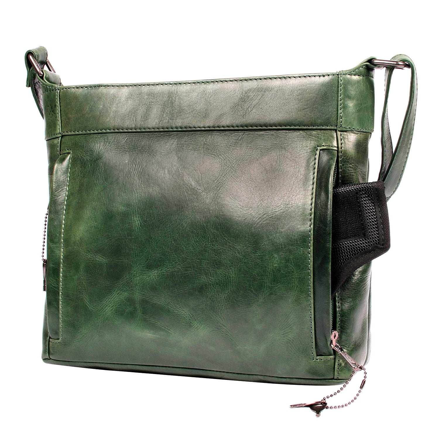 Concealed Carry Delaney Leather Crossbody - Locking Crossbody for Pistol - Designer Concealment Crossbody bag- Discreet Conceal and Carry Crossbody for Women - Designer Leather Crossbody CCW Bag - Locking Conceal and Carry Purse with Universal Holster for Handguns - Best Crossbody for Concealed Carry