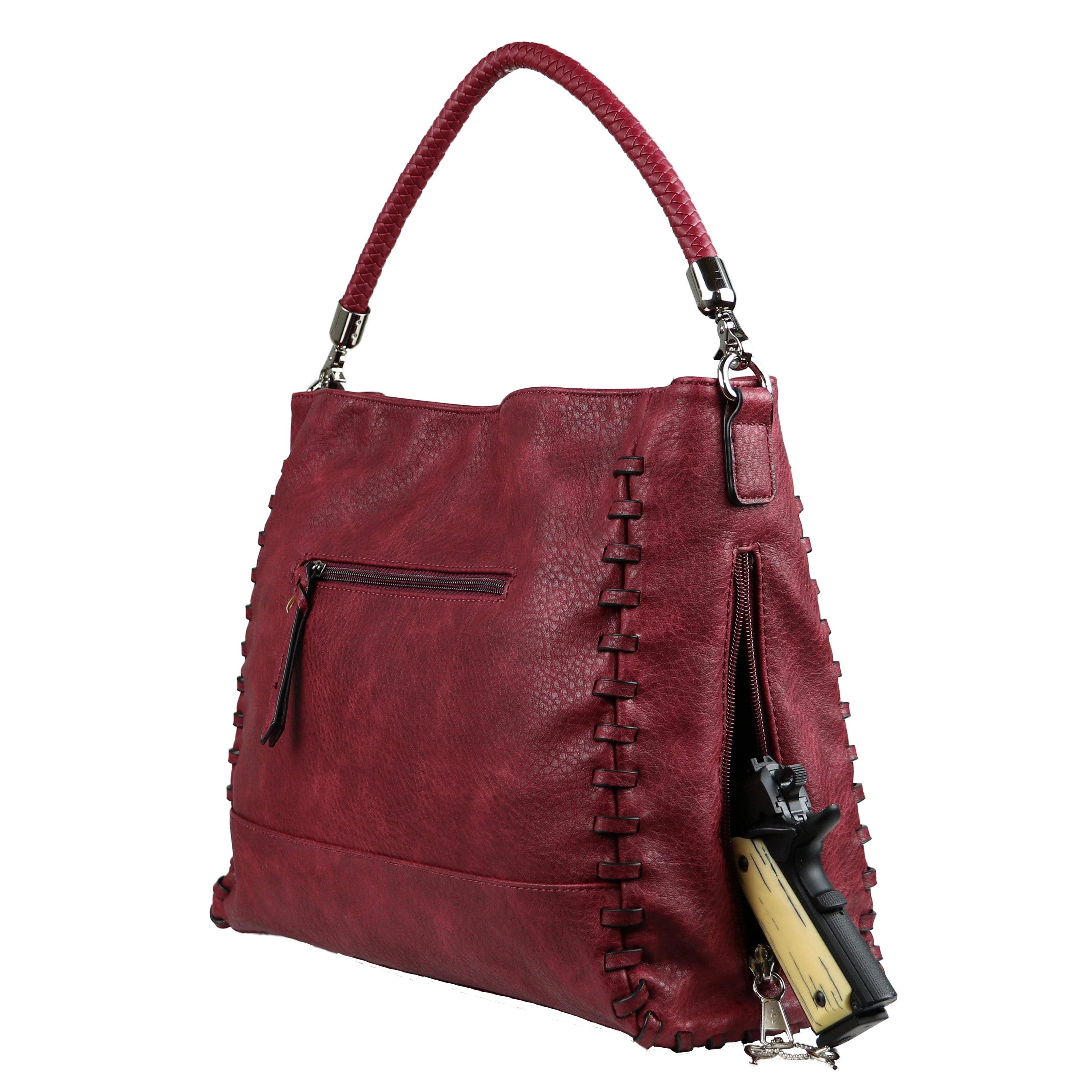 Concealed Carry Lily Tote - Lady Conceal - Designer Luxury Lily Tote Carry Handbag - YKK Locking Zippers and Universal Holster - Unique Hide Handbag Gun and Pistol Bag - Designer Luxury Lily Leather Carry Handbag - carry Handbag for gun carry - Unique Lily Tote gun Handbag - concealed carry gun Handbag - concealed carry gun Handbag with locking zipper - concealed carry Handbag for woman- Easy Conceal Carry and Draw Purse - Designer CCW Bag