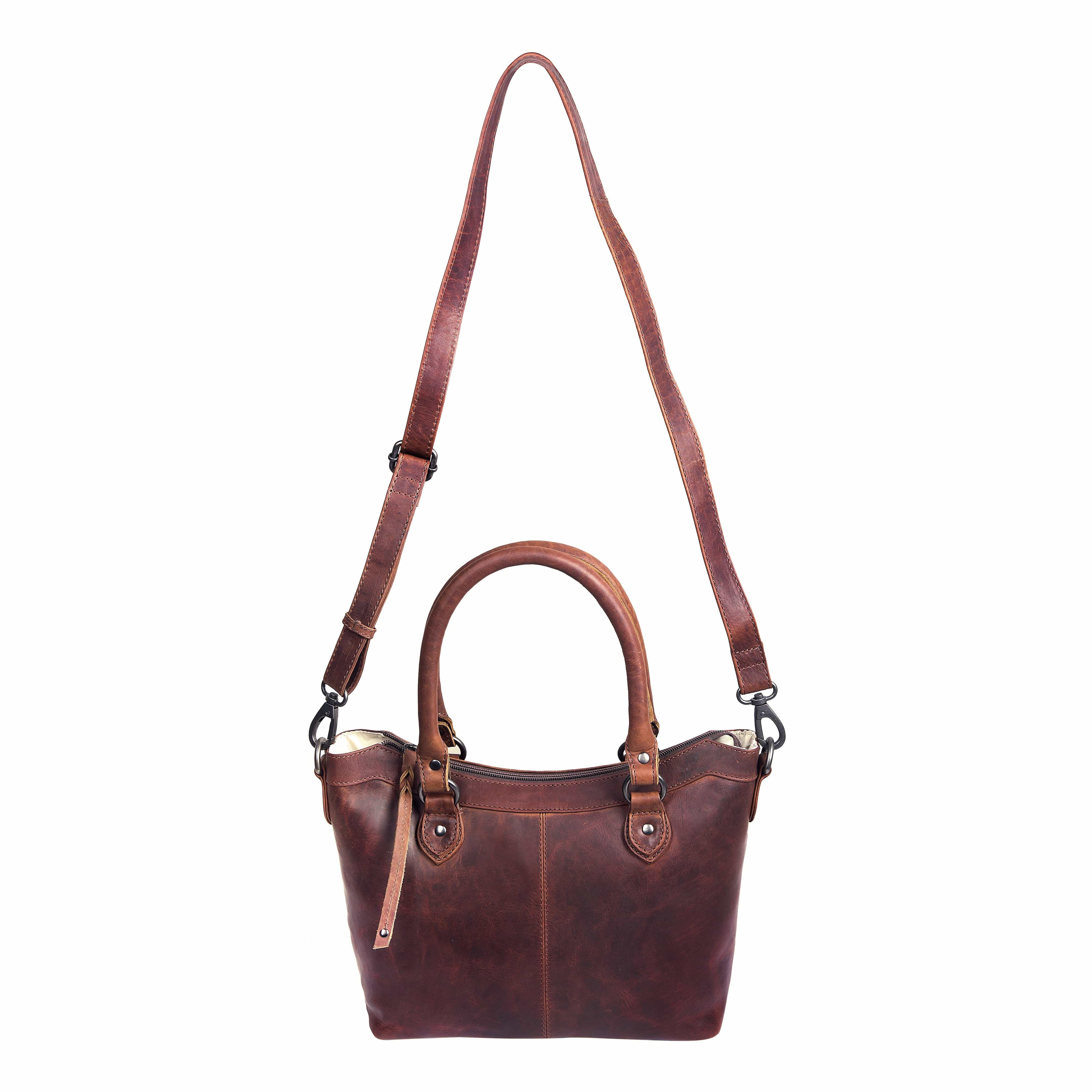 Concealed Carry Sadie Leather Satchel by Lady Conceal - Lady Conceal - designer purses - black designer purse - designer purse brands - designer backpack purse - designer purse sale - womens designer purse sale - designer purses black friday sale - black and white designer purse - black crossbody purse designer - black owned purse designers - woman designer purse - designer purses for women