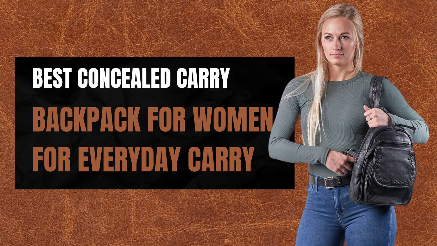 best everyday carry leather backpack Concealed RFID Daisy by Lady Conceal Cognac interior compartment contains a 17 The 5 Best Laptop Backpacks