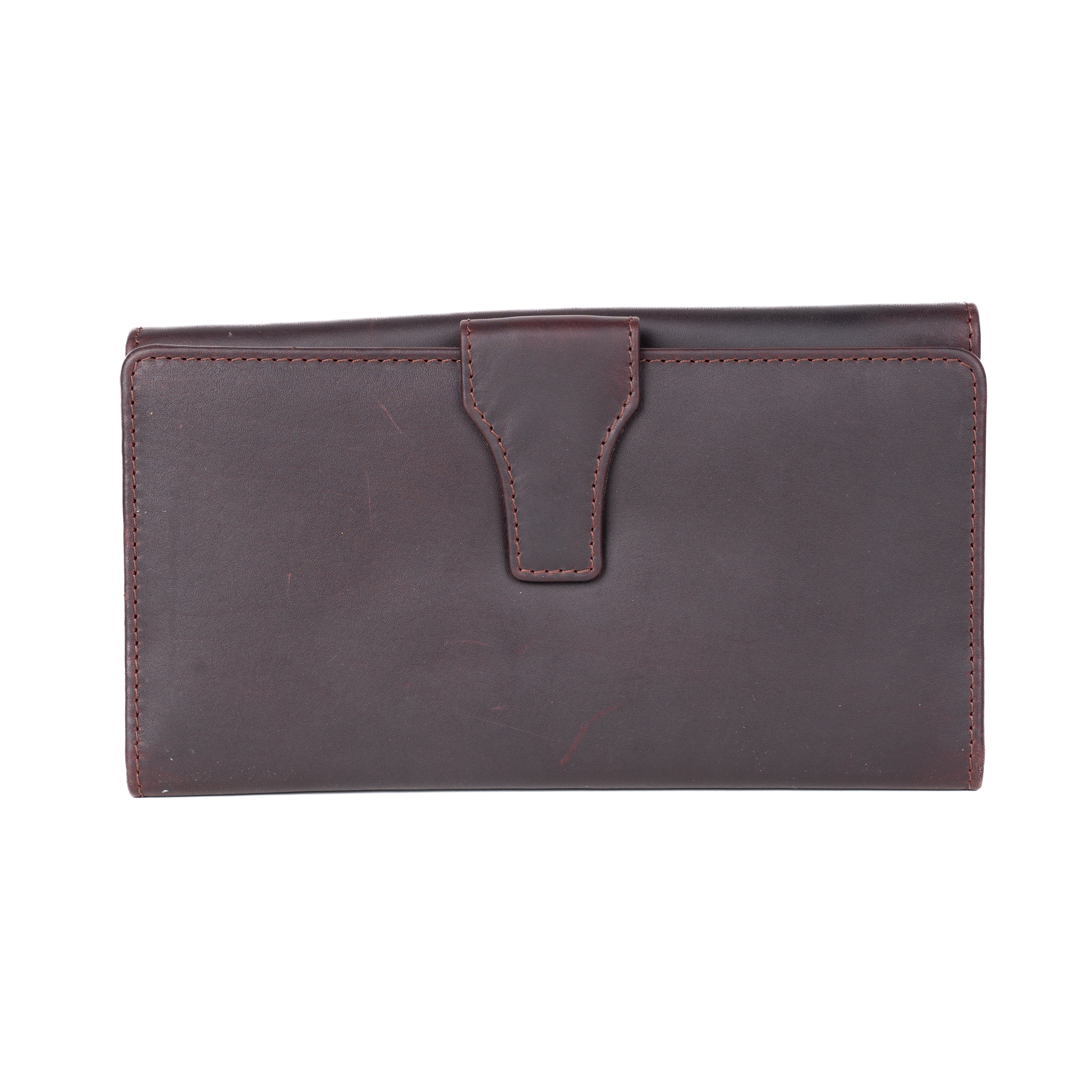#116 Dark Mahogany Leather Wallet