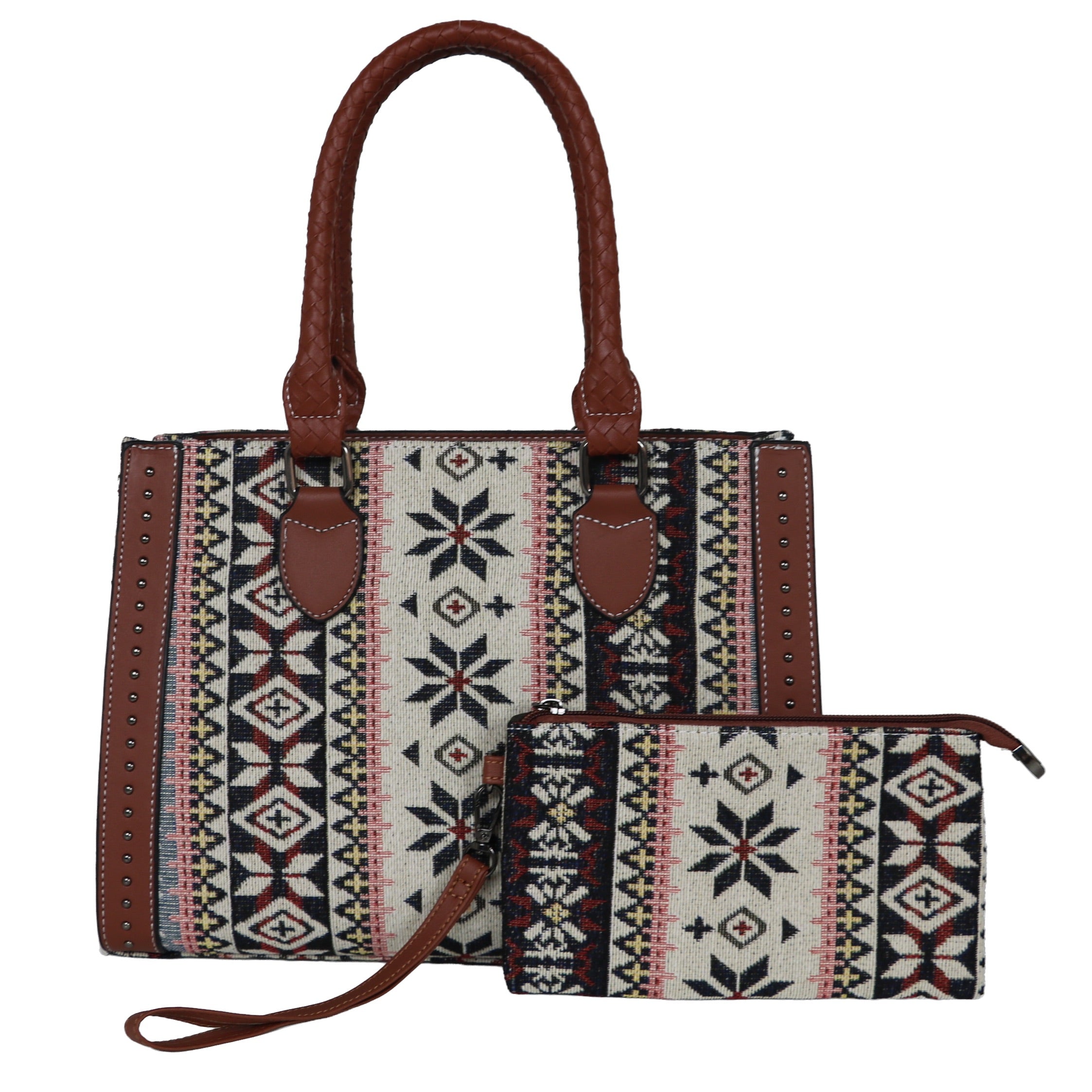 #123 Brown Navajo Satchel