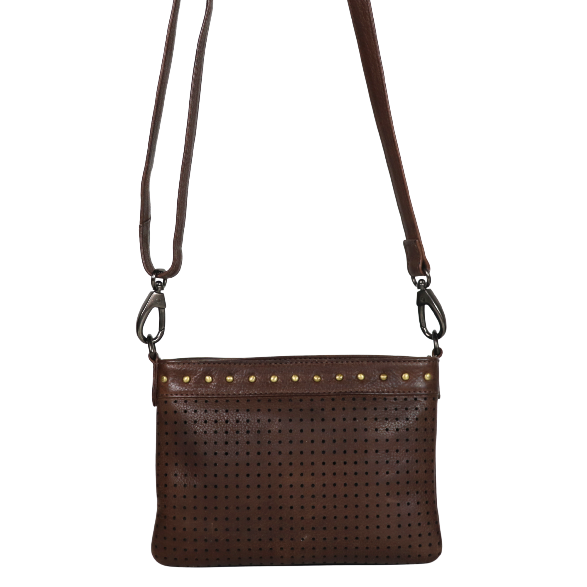 #226 Brown Concealed Carry Crossbody with Studs
