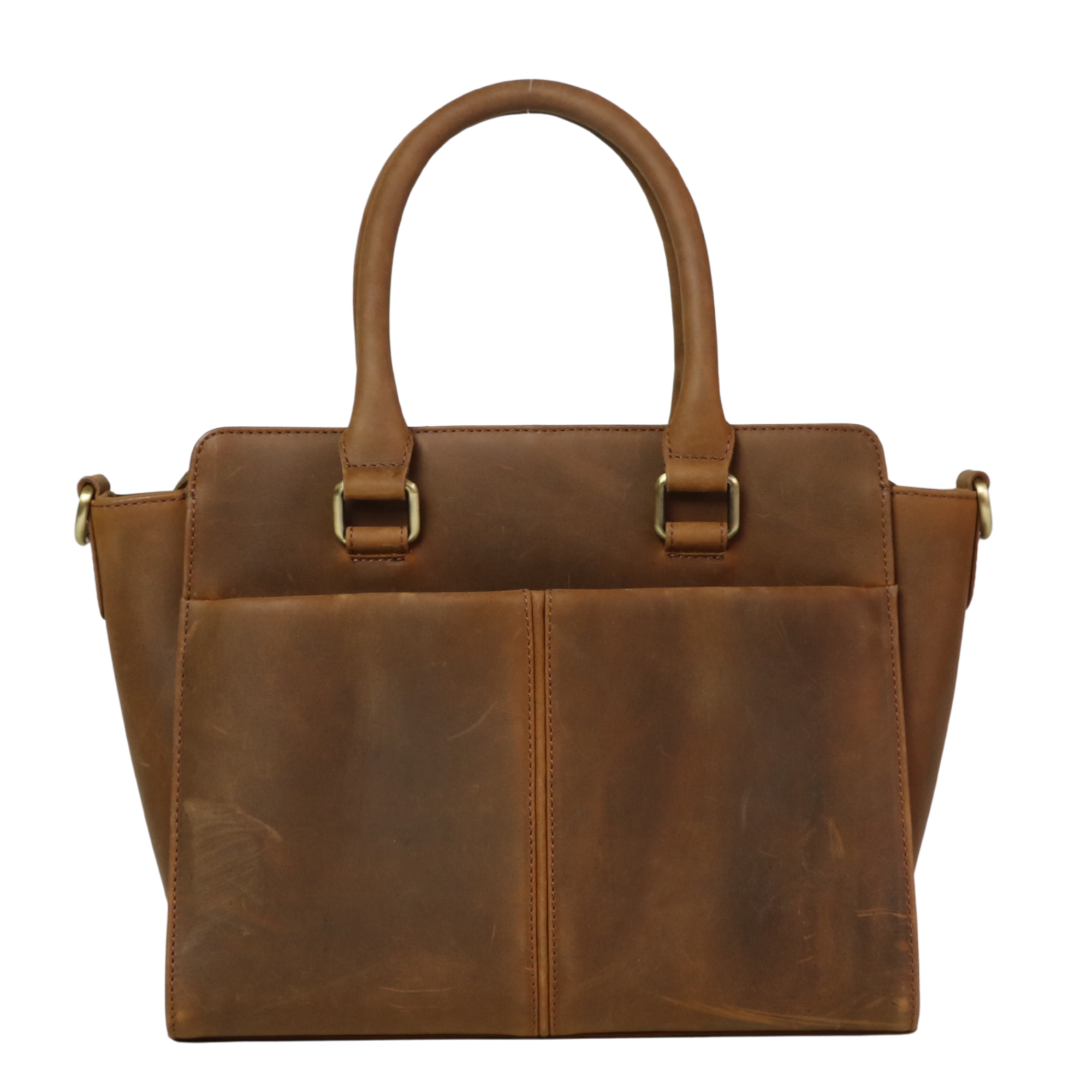 #230 Vintage Brown Concealed Carry Satchel